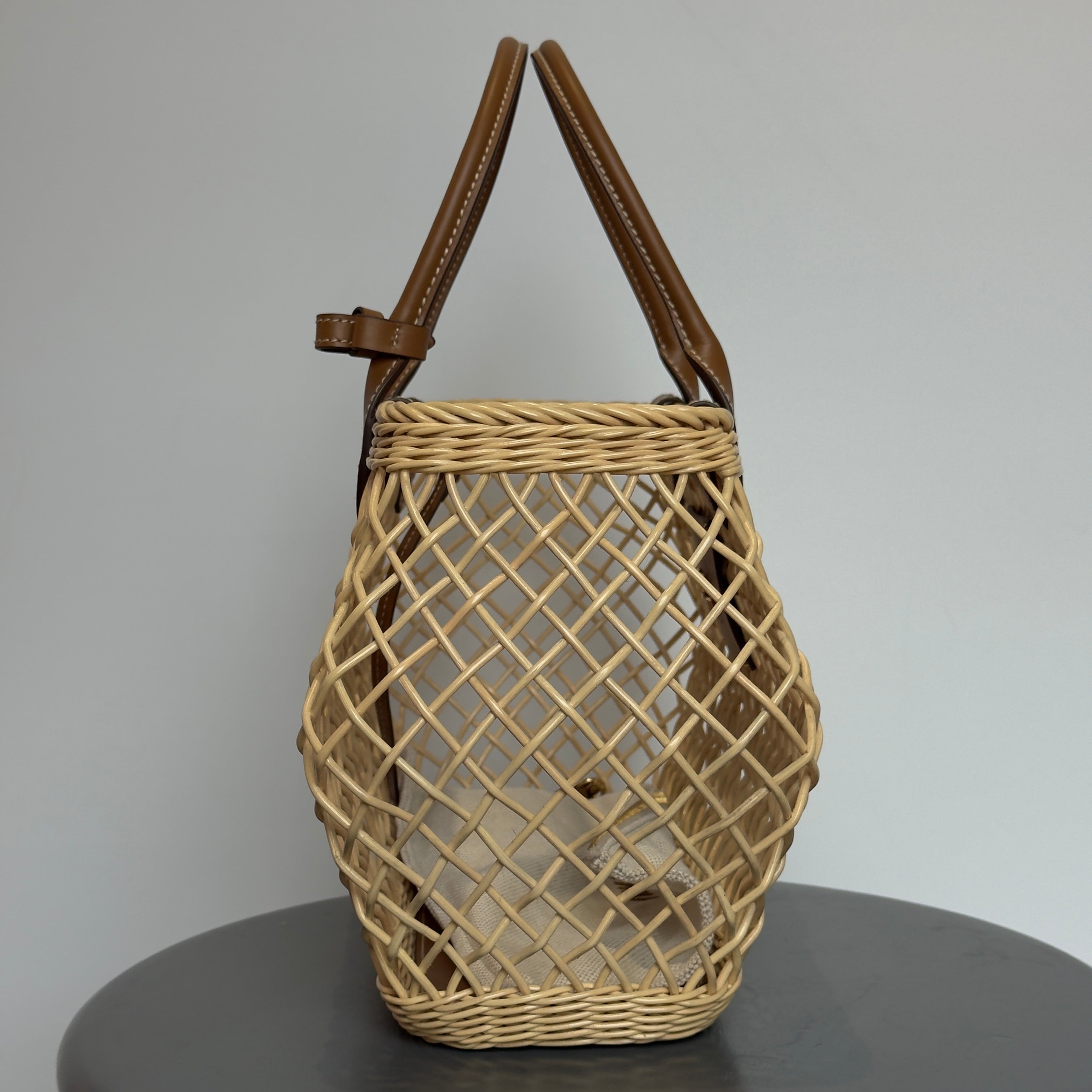 Miu Miu Rattan Basket Bag