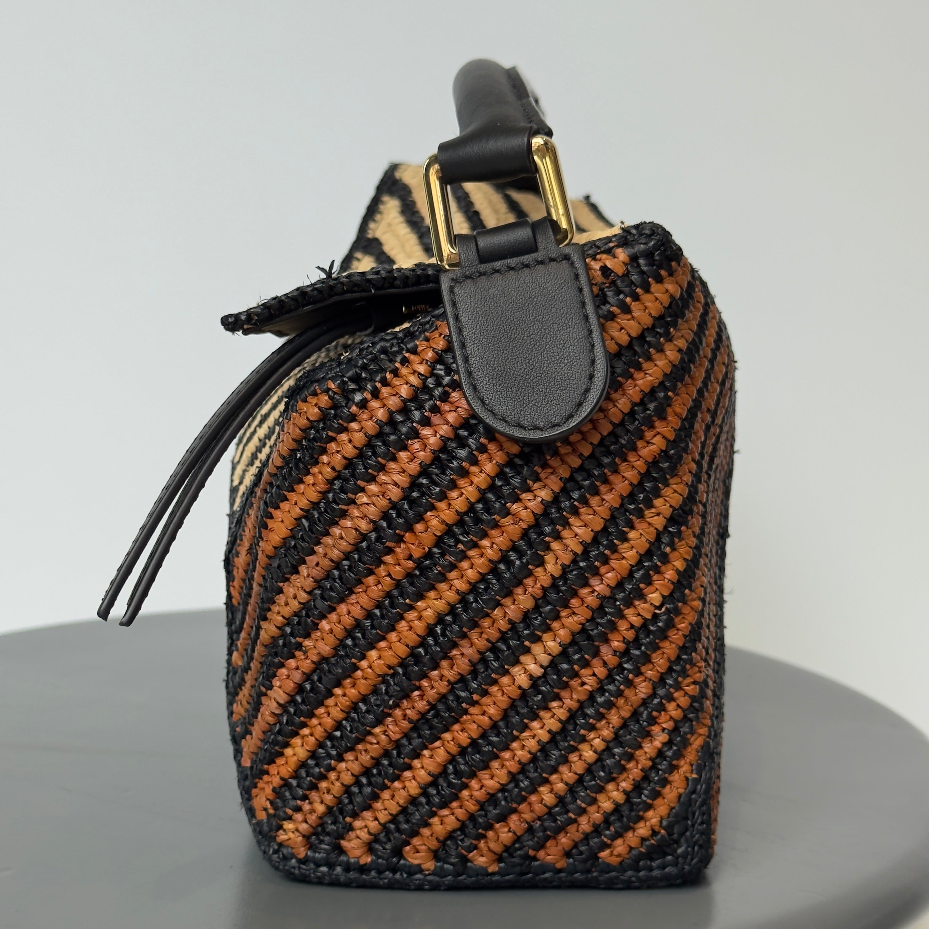 Loewe x Paula's Ibiza Raffia Honey Gold Puzzle Bag Large