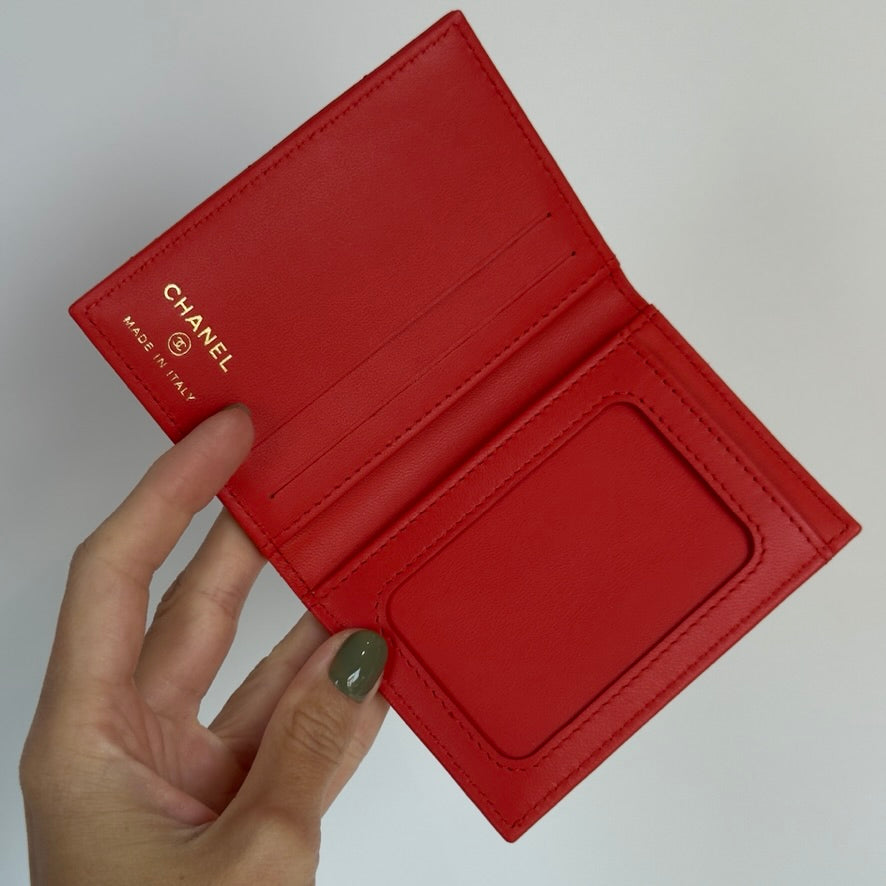 Chanel Lambskin Quilted Card Holder - Queen May
