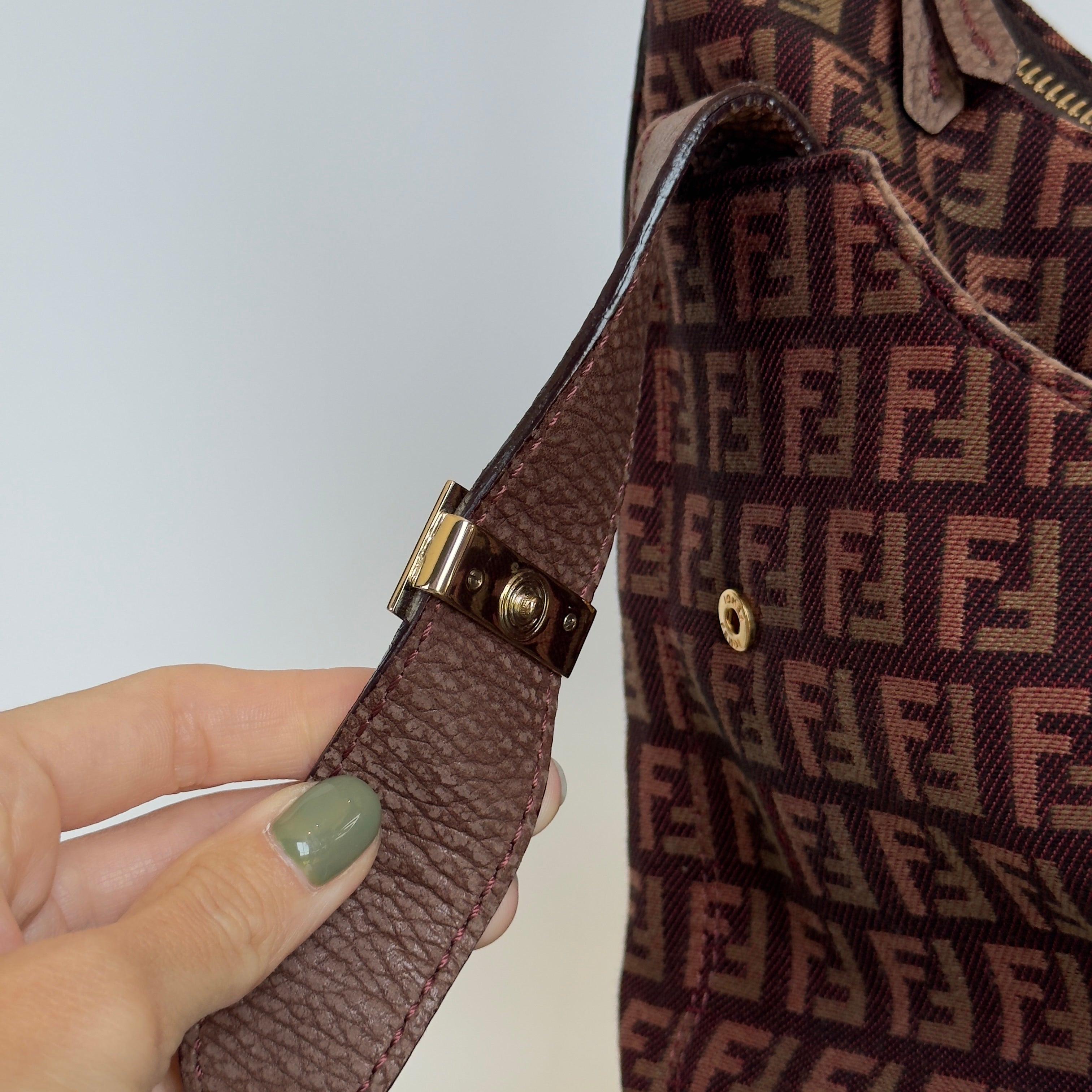 Fendi Zucchino Hobo Bag - Queen May