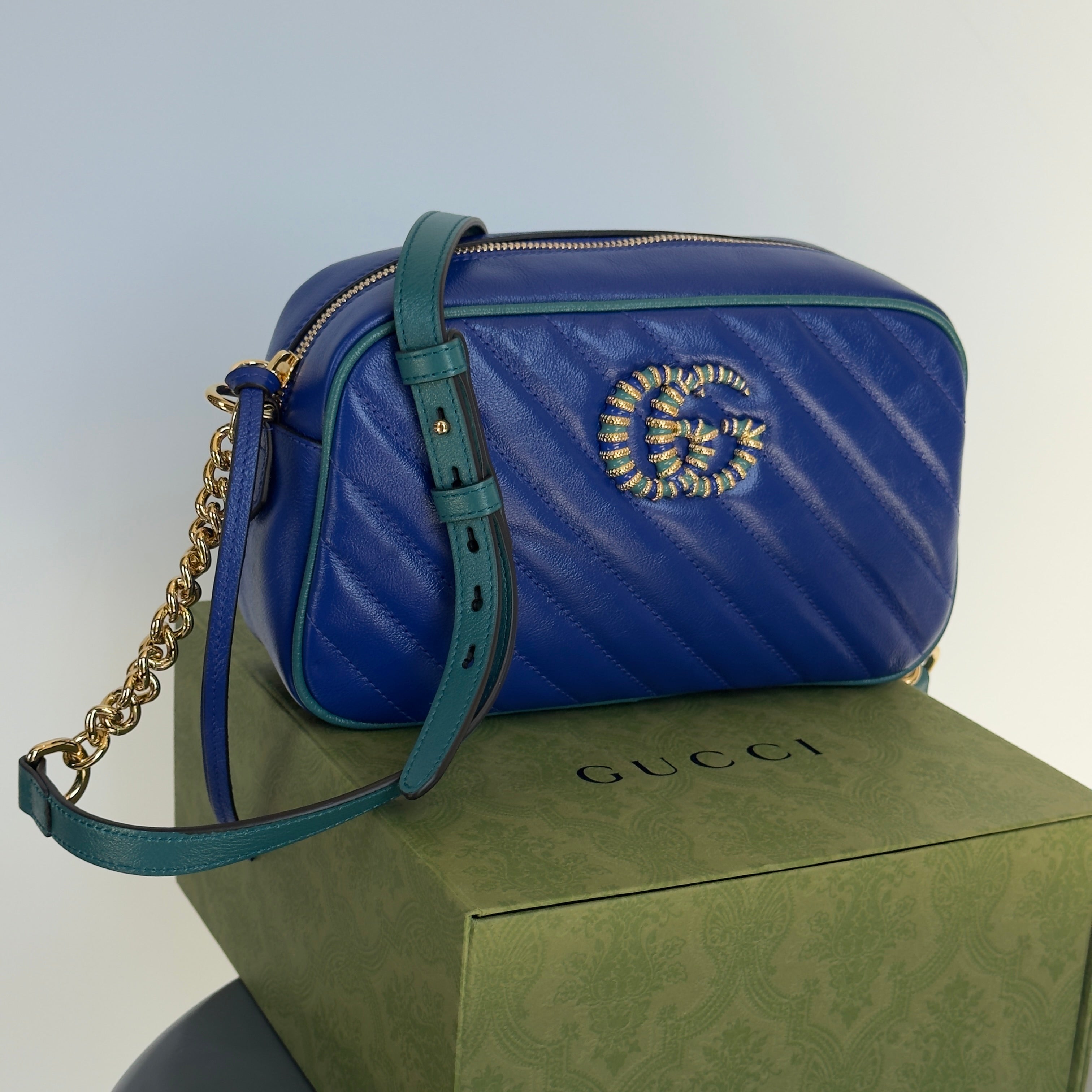 Gucci Azalea Calfskin Matelasse Marmont - Queen May