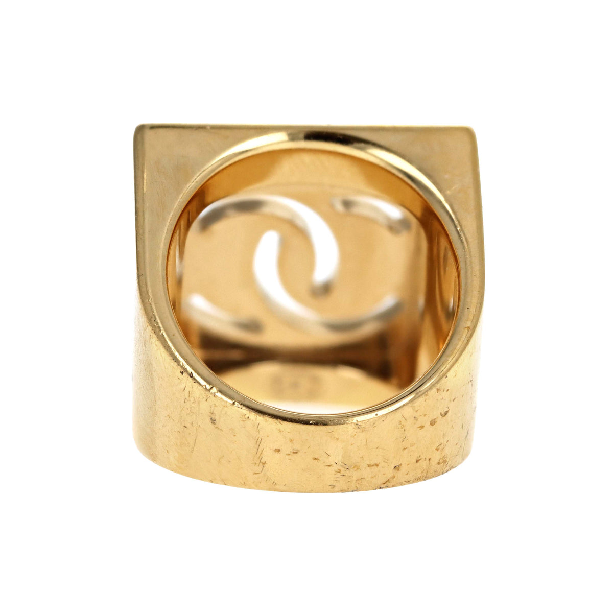 Chanel Enamel CC Box Ring - Queen May