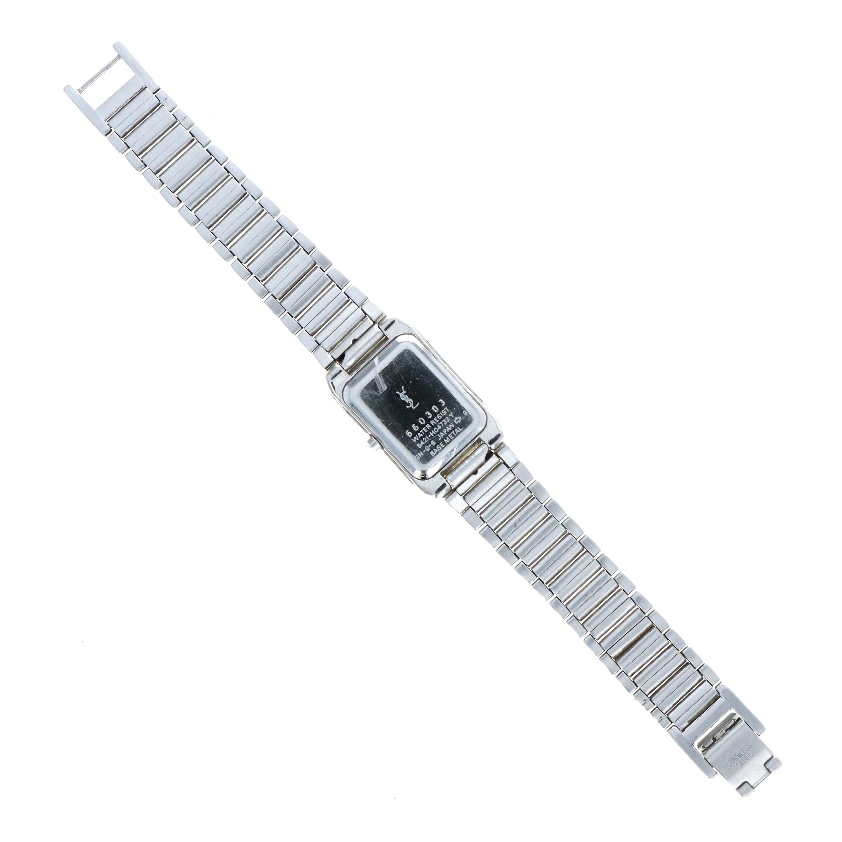 Vintage Yves Saint Laurent Rectangle Logo Watch - Queen May