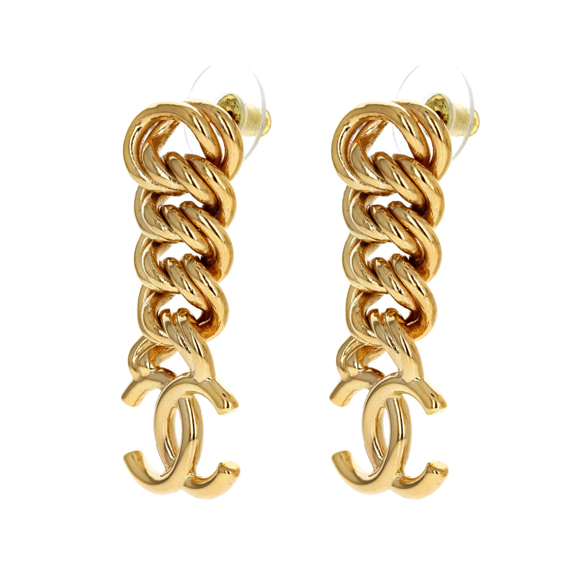 Chanel Chain Pendant Earrings - Queen May