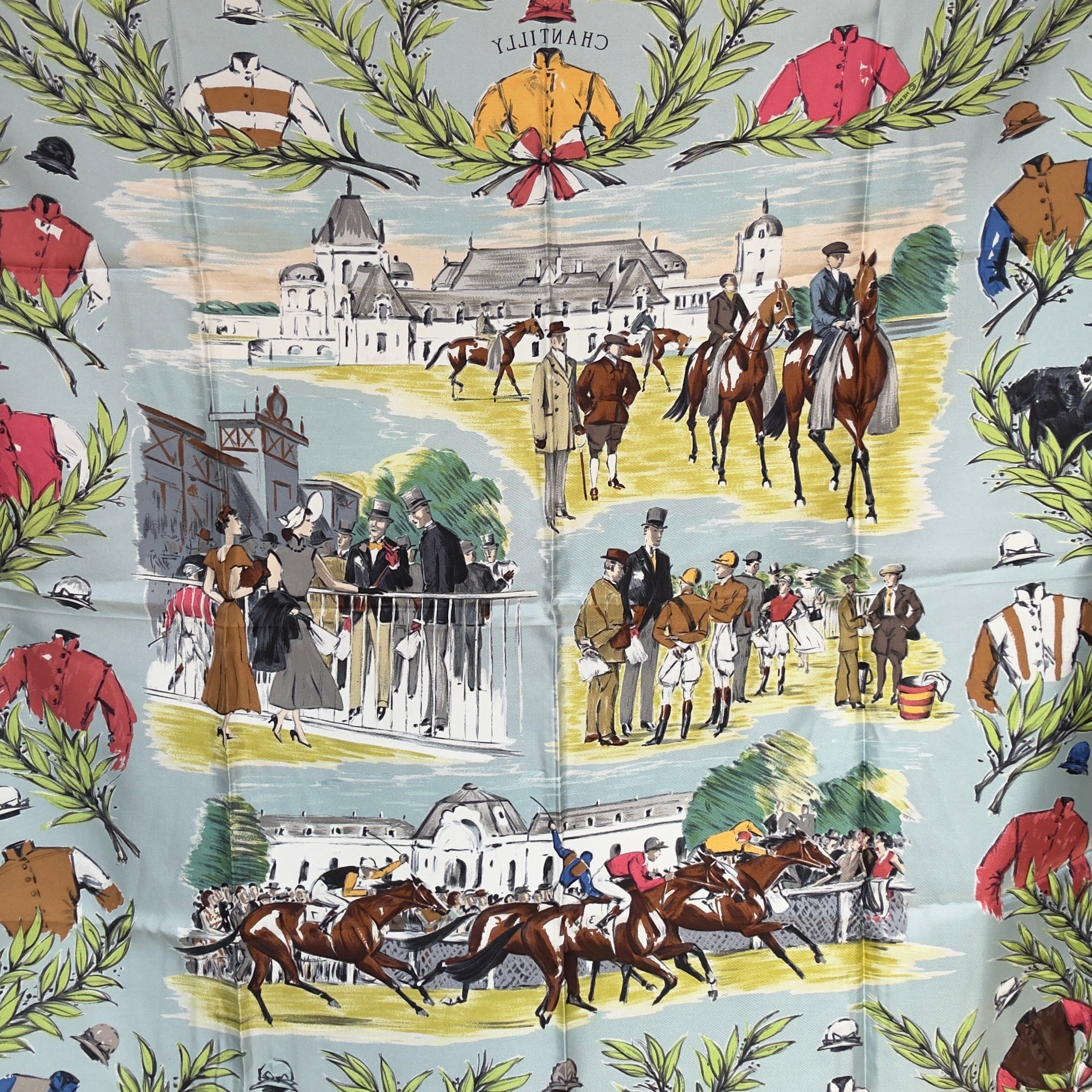 Hérmes "Chantilly" by Maurice Tranchant Scarf - Queen May