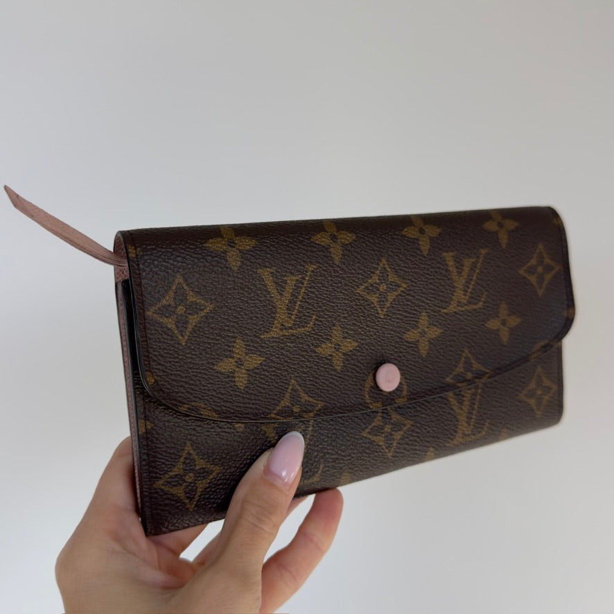 Louis Vuitton Rose Ballerine Monogram Emilie Wallet - Queen May