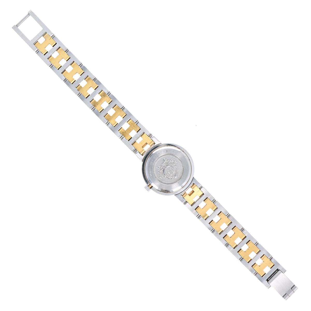 Hermes Two Tone Mini Clipper Watch