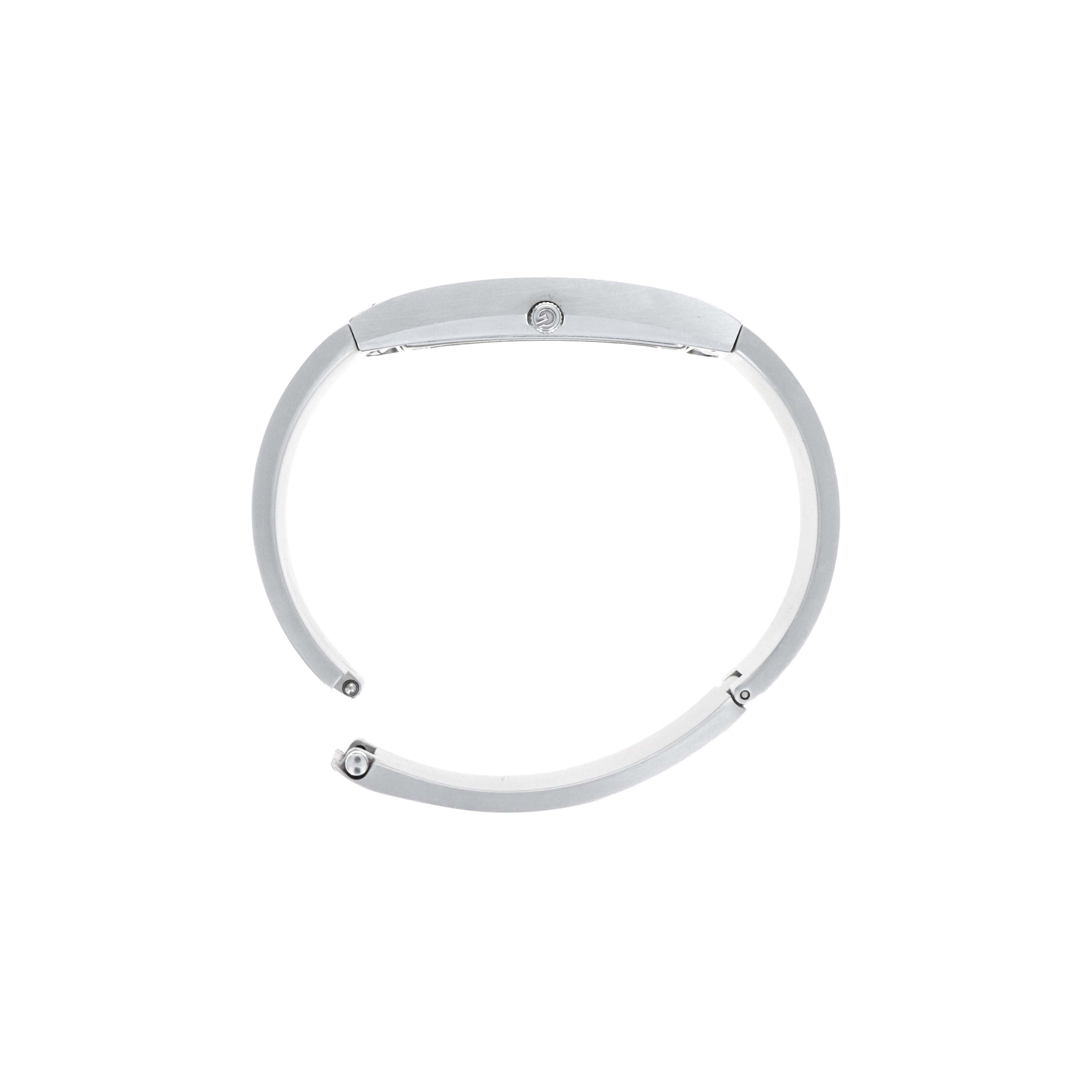 Gucci 2400L Brushed Steel Cuff Watch - Queen May