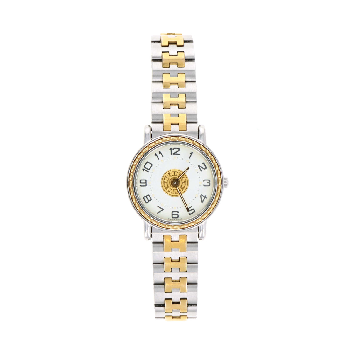 Hermes Two Tone Sellier Watch