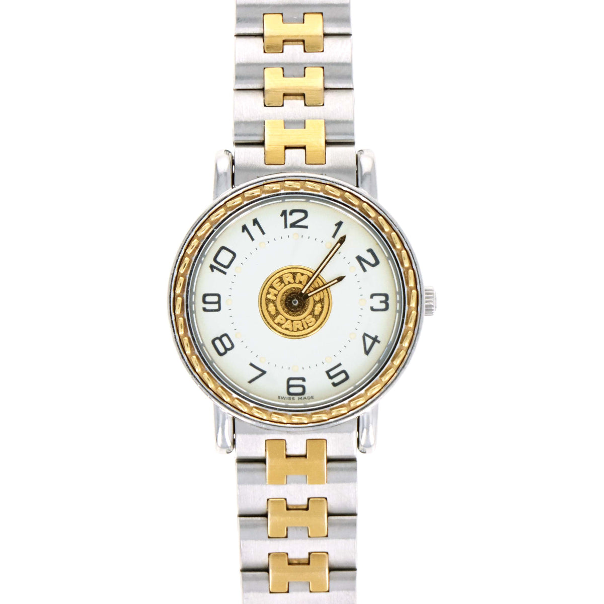 Hermes Two Tone Sellier Watch
