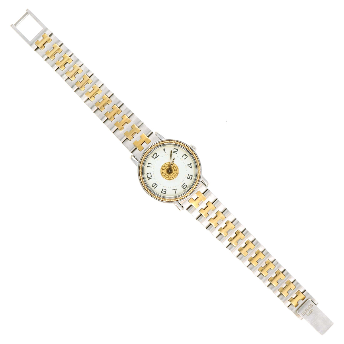 Hermes Two Tone Sellier Watch