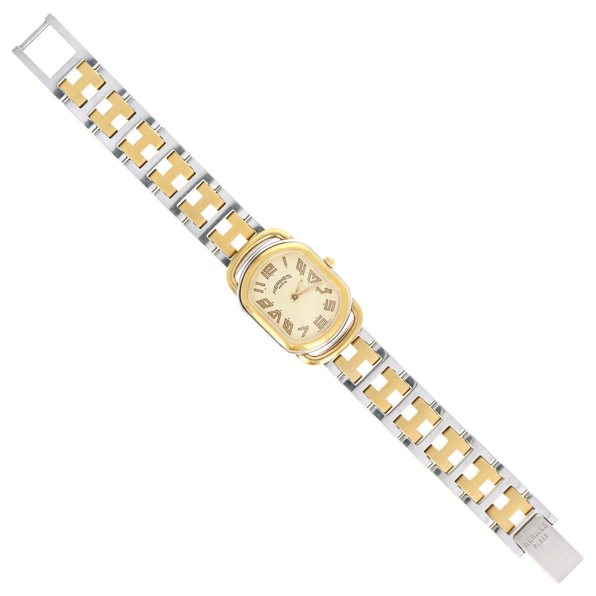 Hermes Two Tone Rallye Watch