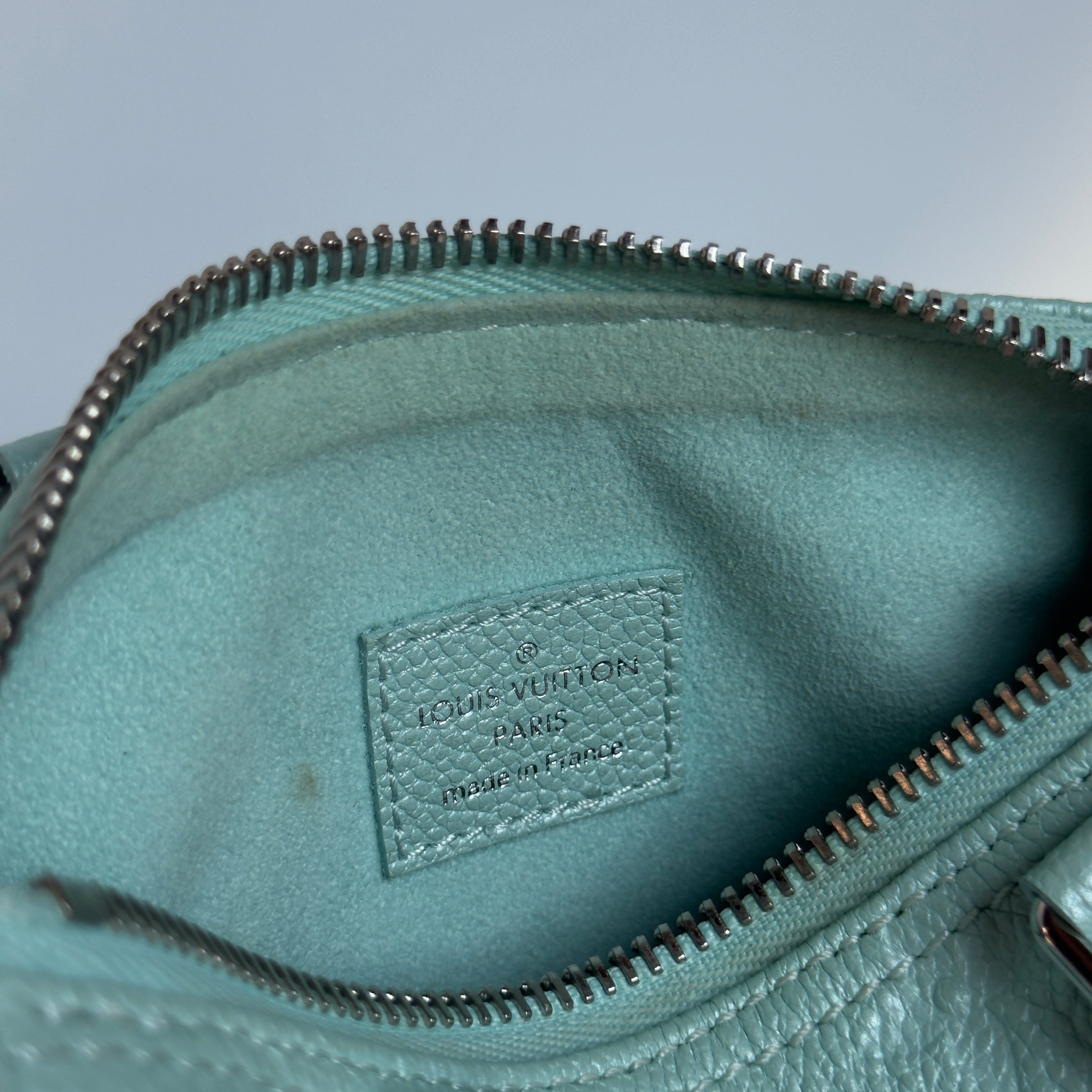 Louis Vuitton Empreinte Monogram Nano Speedy Pearly Lagoon Turquoise