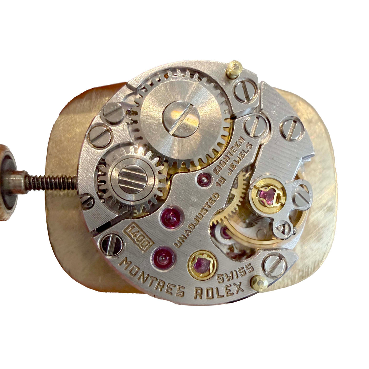 Vintage Rolex 14K Yellow Gold 22.5MM Champagne Bark Dial Mechanical Ladies Watch - Queen May