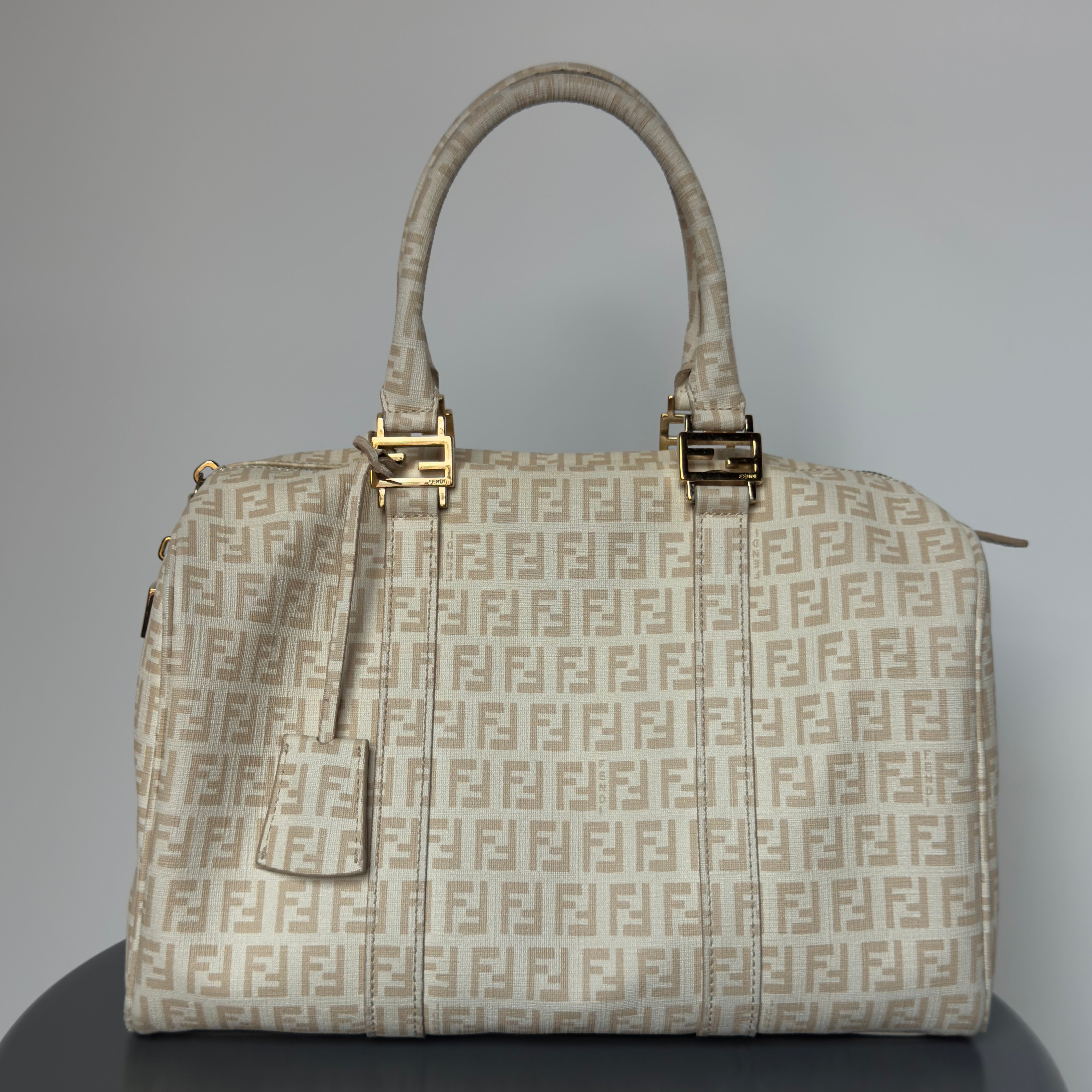 Fendi Zucchino Boston Bag