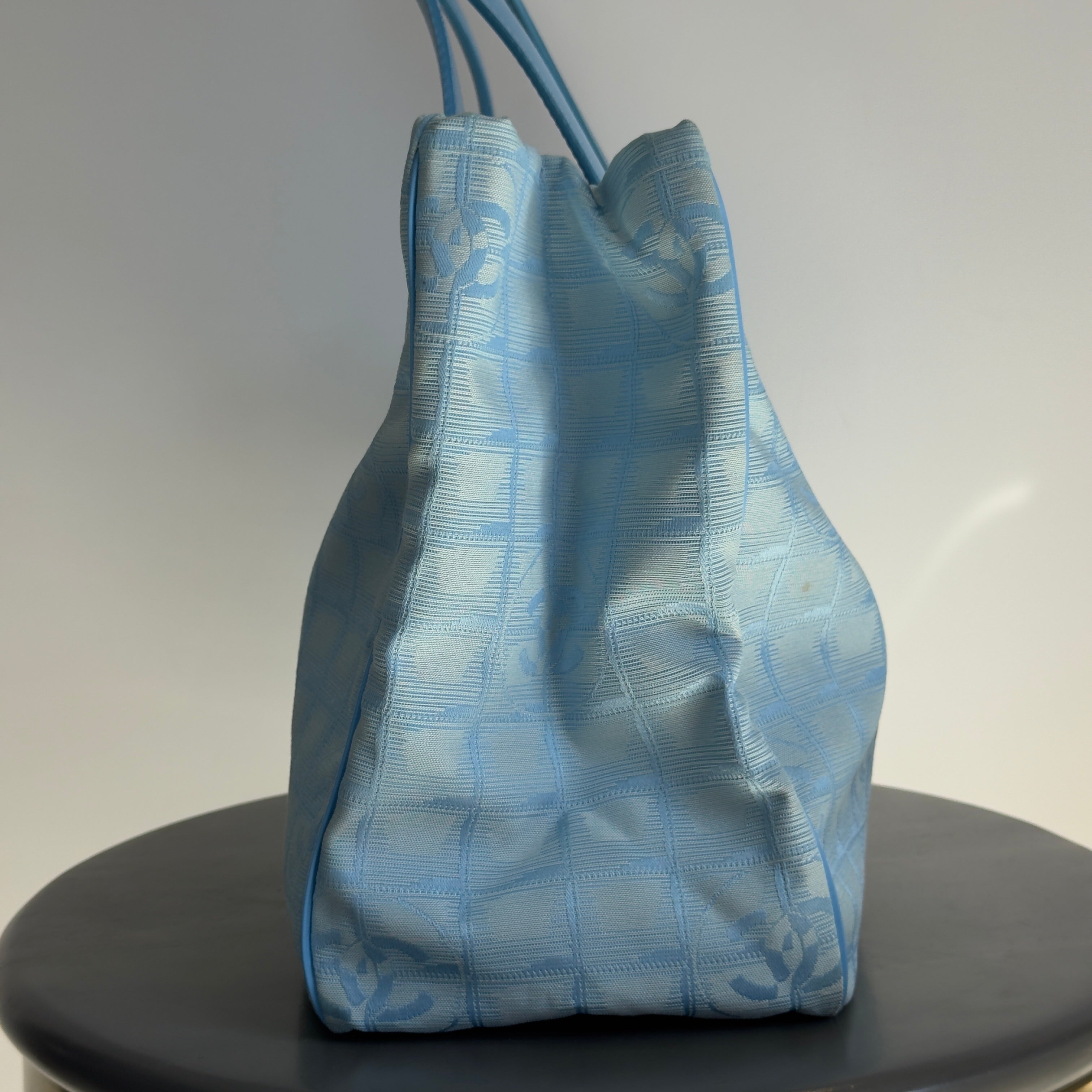 Chanel Travel Ligne Tote Blue - Queen May