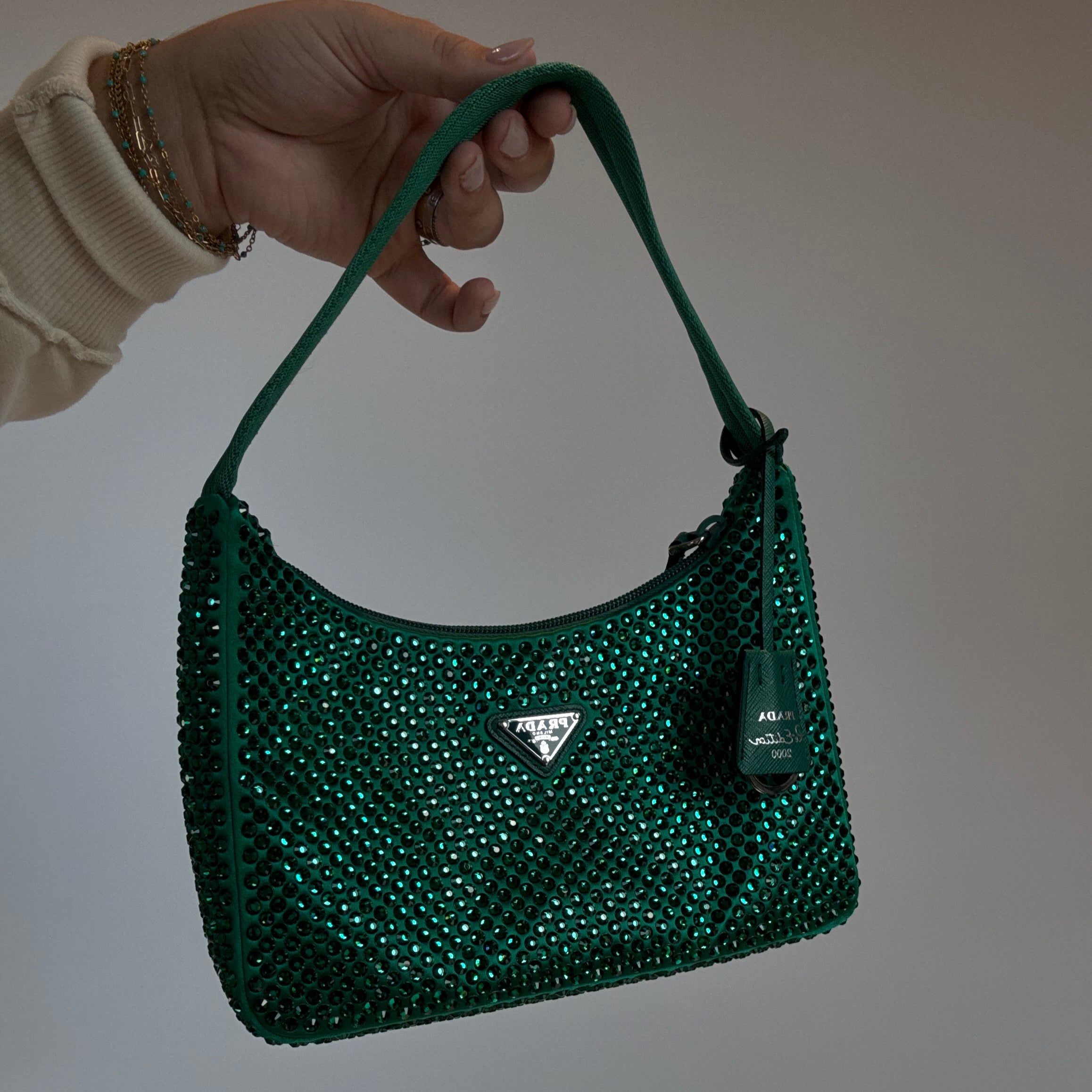 Prada Saffiano Leather Re-Edition 2000 Tessuto Mango - Queen May