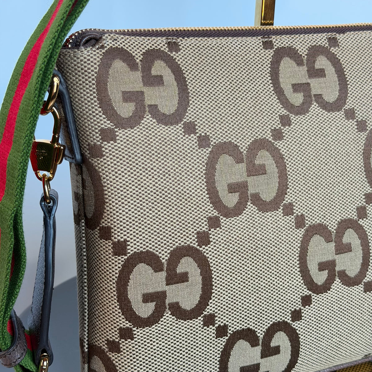 Gucci Web Shoulder Bag Jumbo