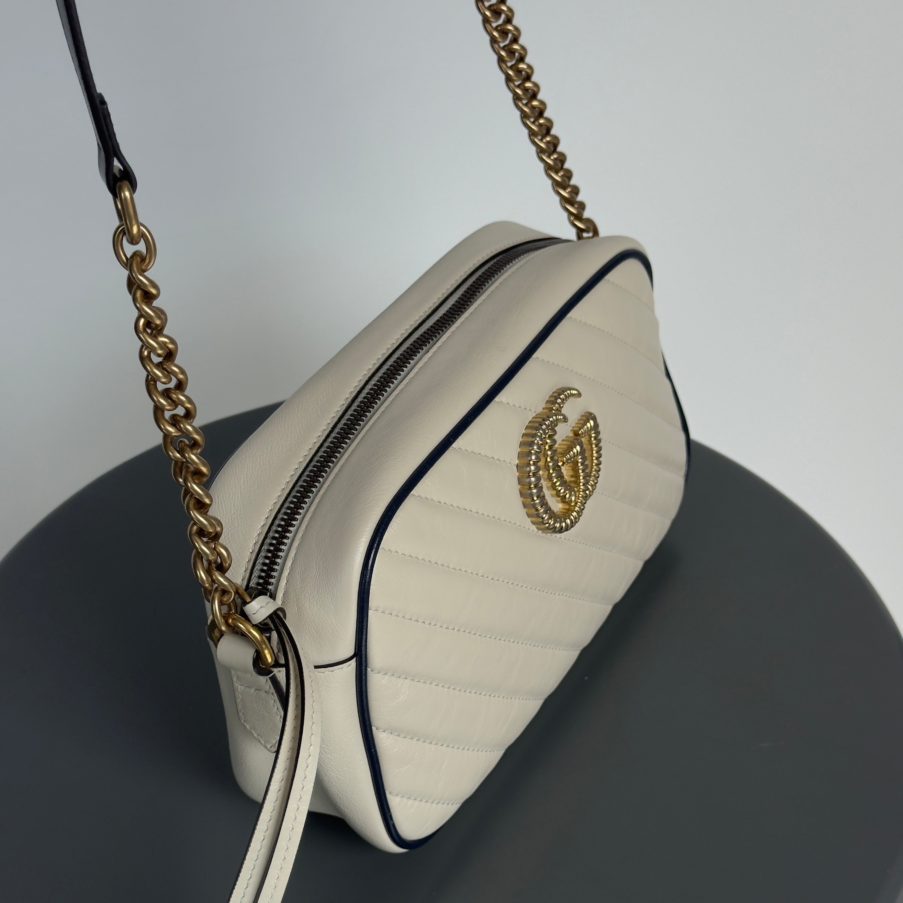 Gucci Double G Marmont Small Cream - Queen May