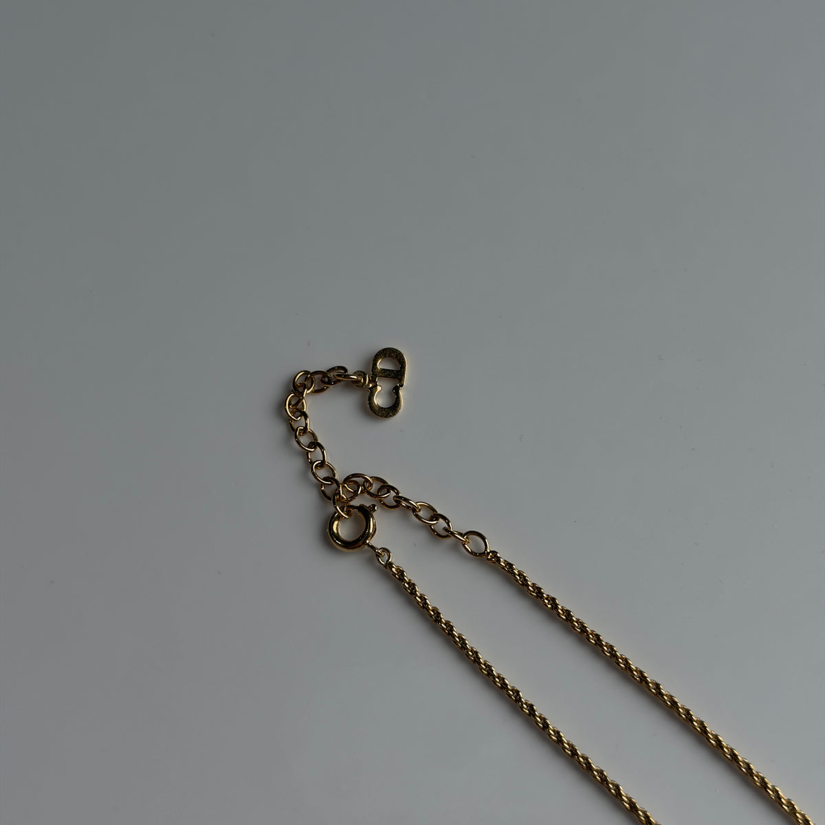 Vintage Christian Dior Braided CD Logo Necklaces