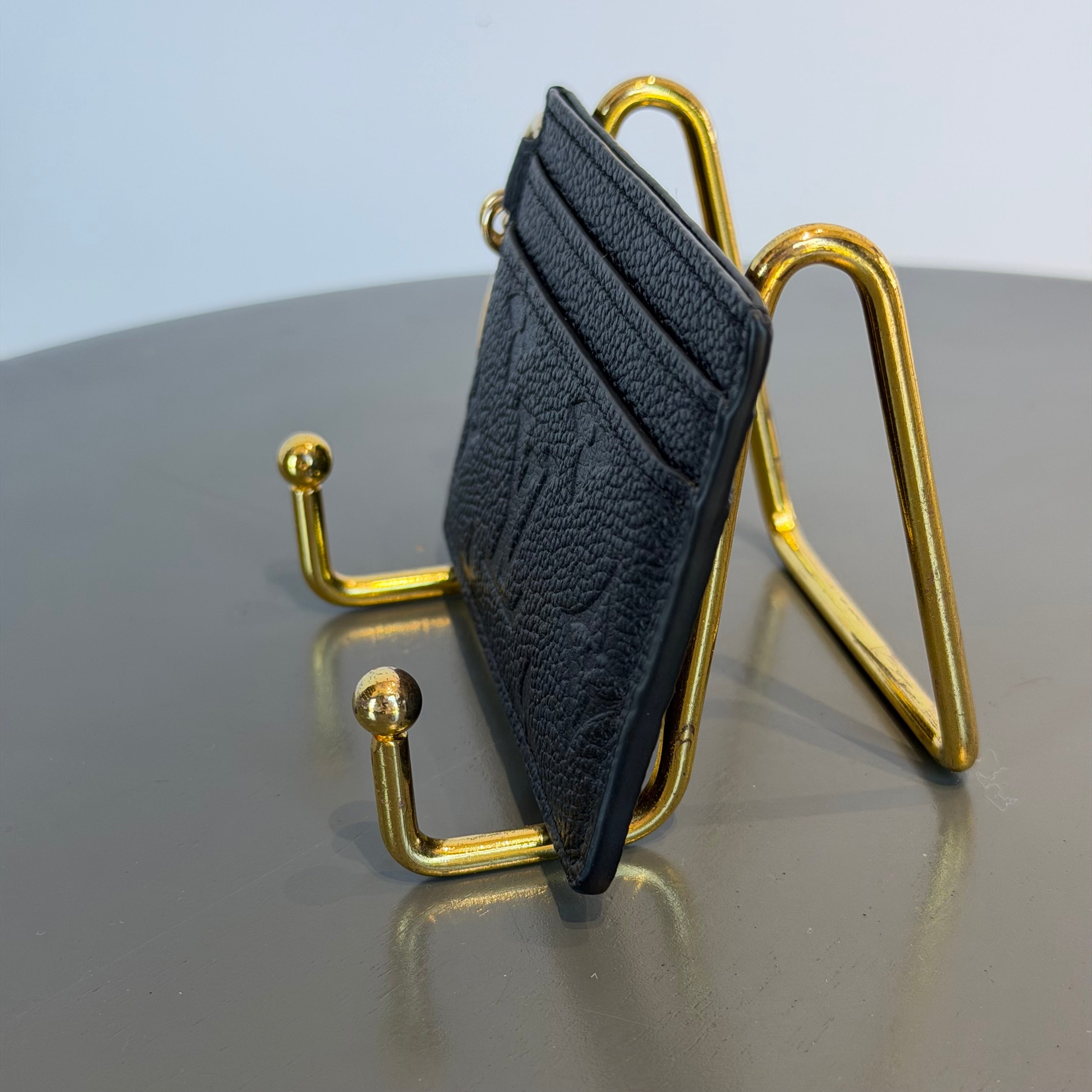 Louis Vuitton Empreinte Charms Card Holder Black - Queen May