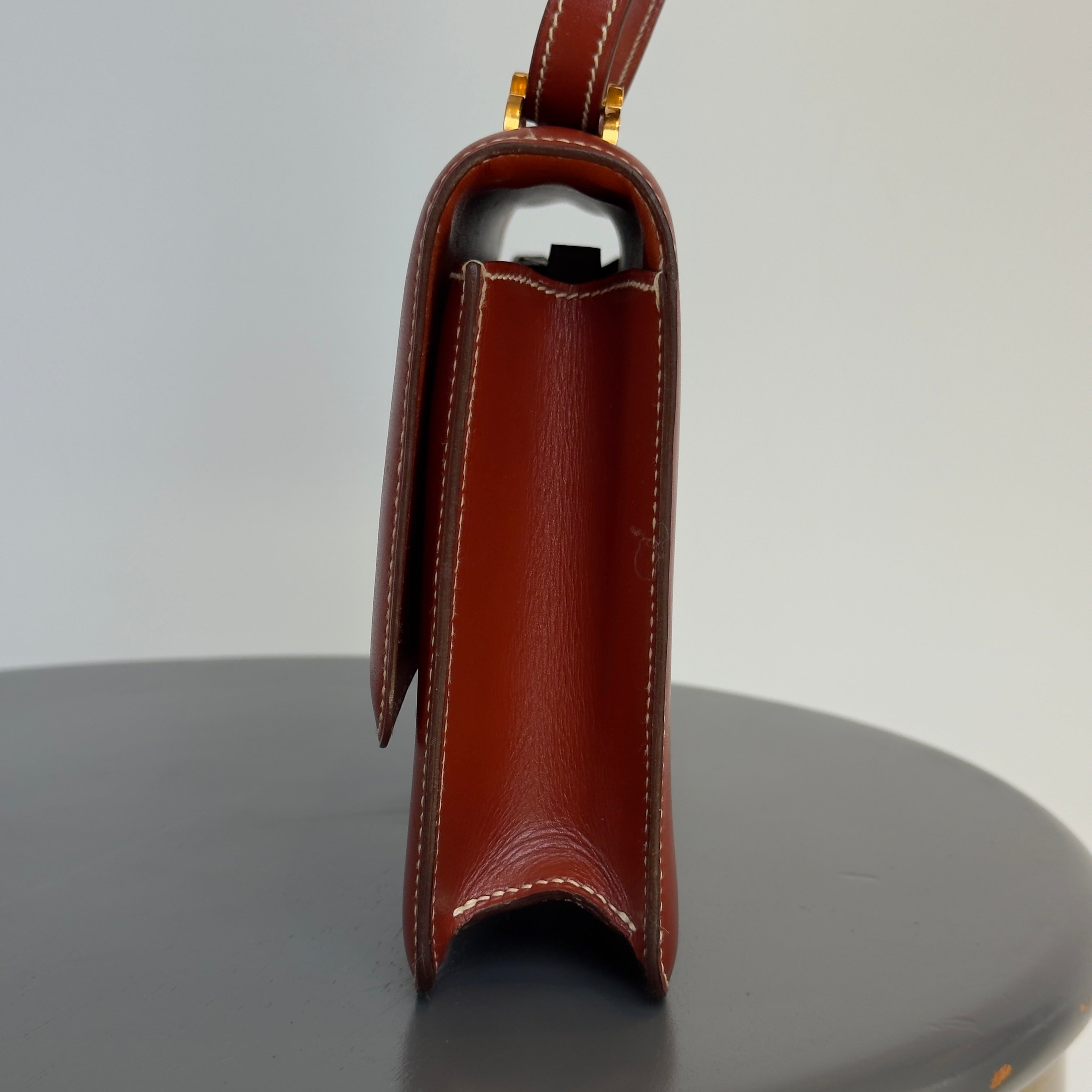 Hermes Rare 1988 Palm Tree Shoulder Bag