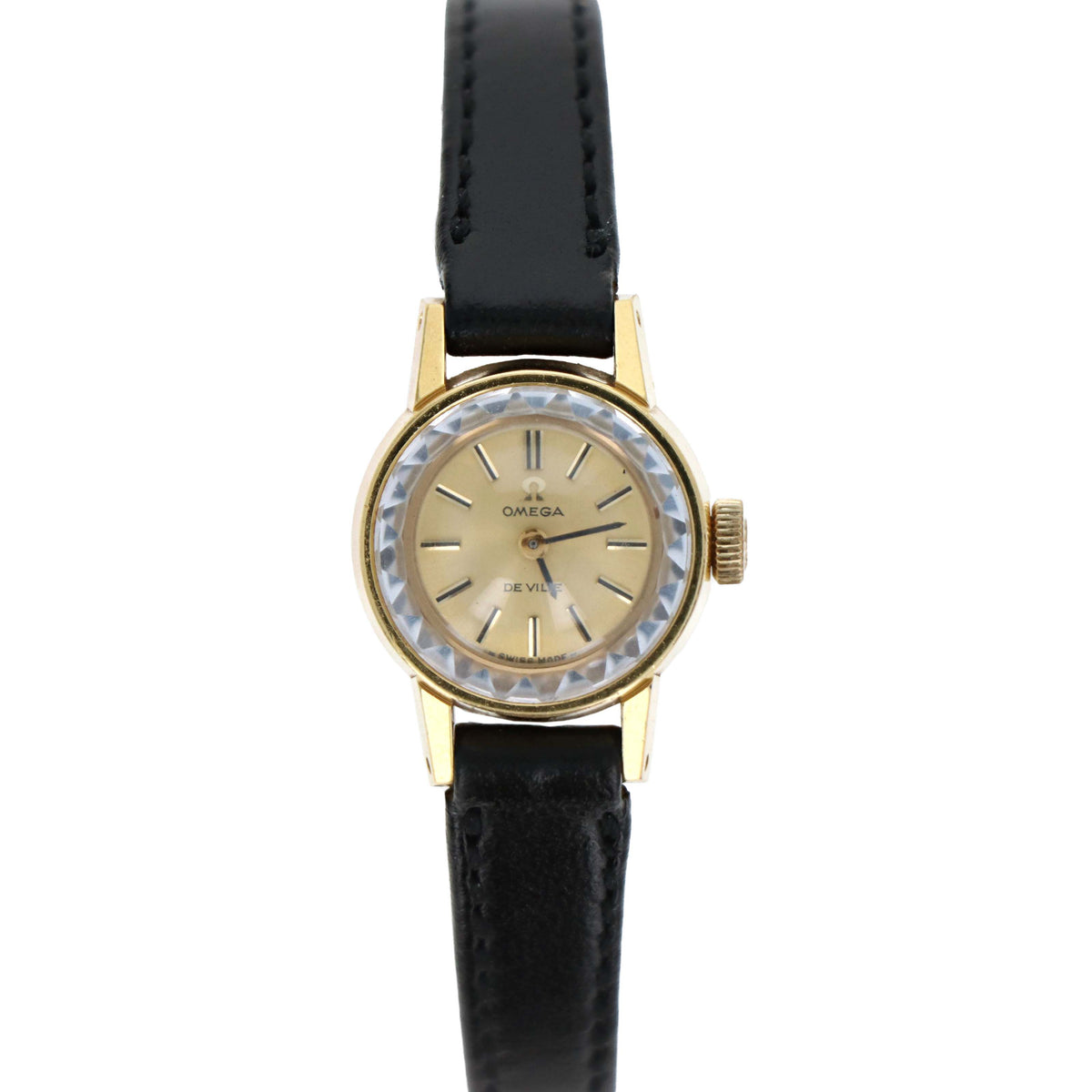 Rare Vintage Omega De Ville Facetted Crystal Cocktail Watch. C. 1970 - Queen May