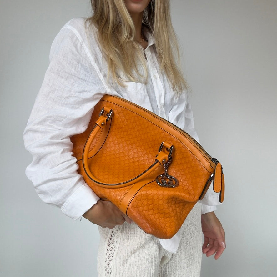 Gucci Soft Micro Guccissima Dome Satchel - Queen May