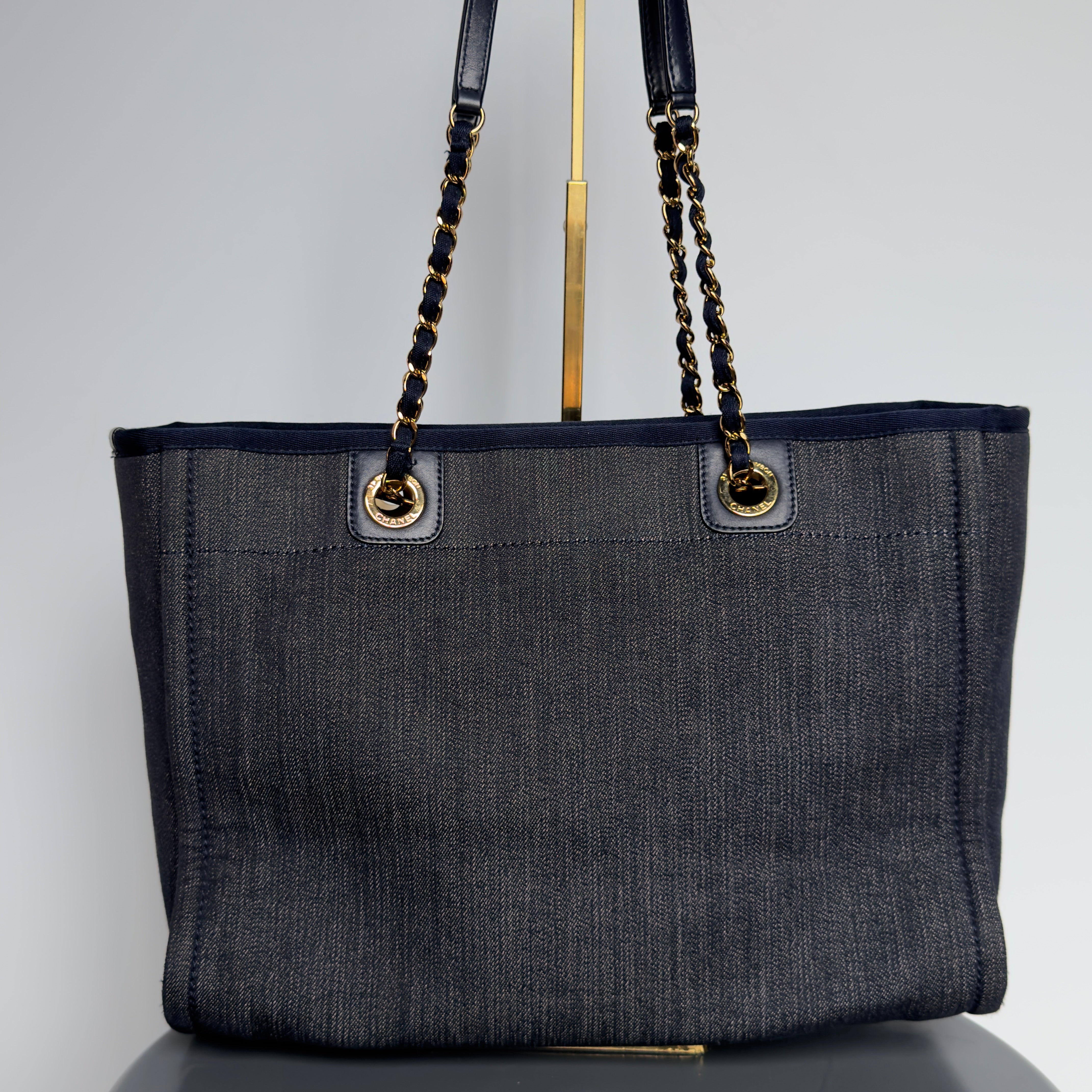 Chanel Deauville Tote Denim Small