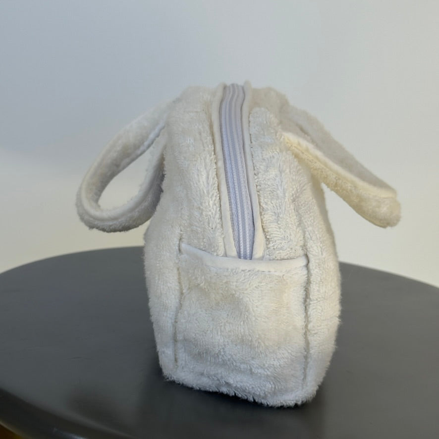 Christian Dior J'Adore Terry Cloth Mini Bowler Bag Blue - Queen May