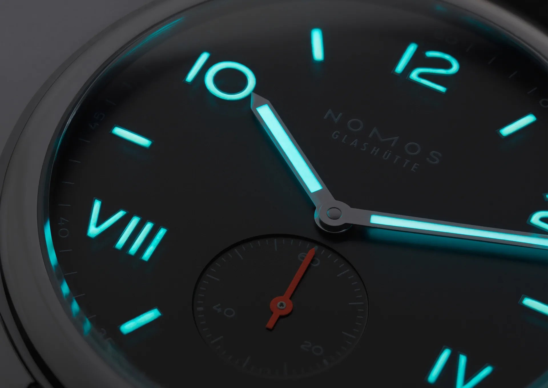 Nomos Glashütte Club Campus 38 Night Sapphire Crystal Back - Queen May