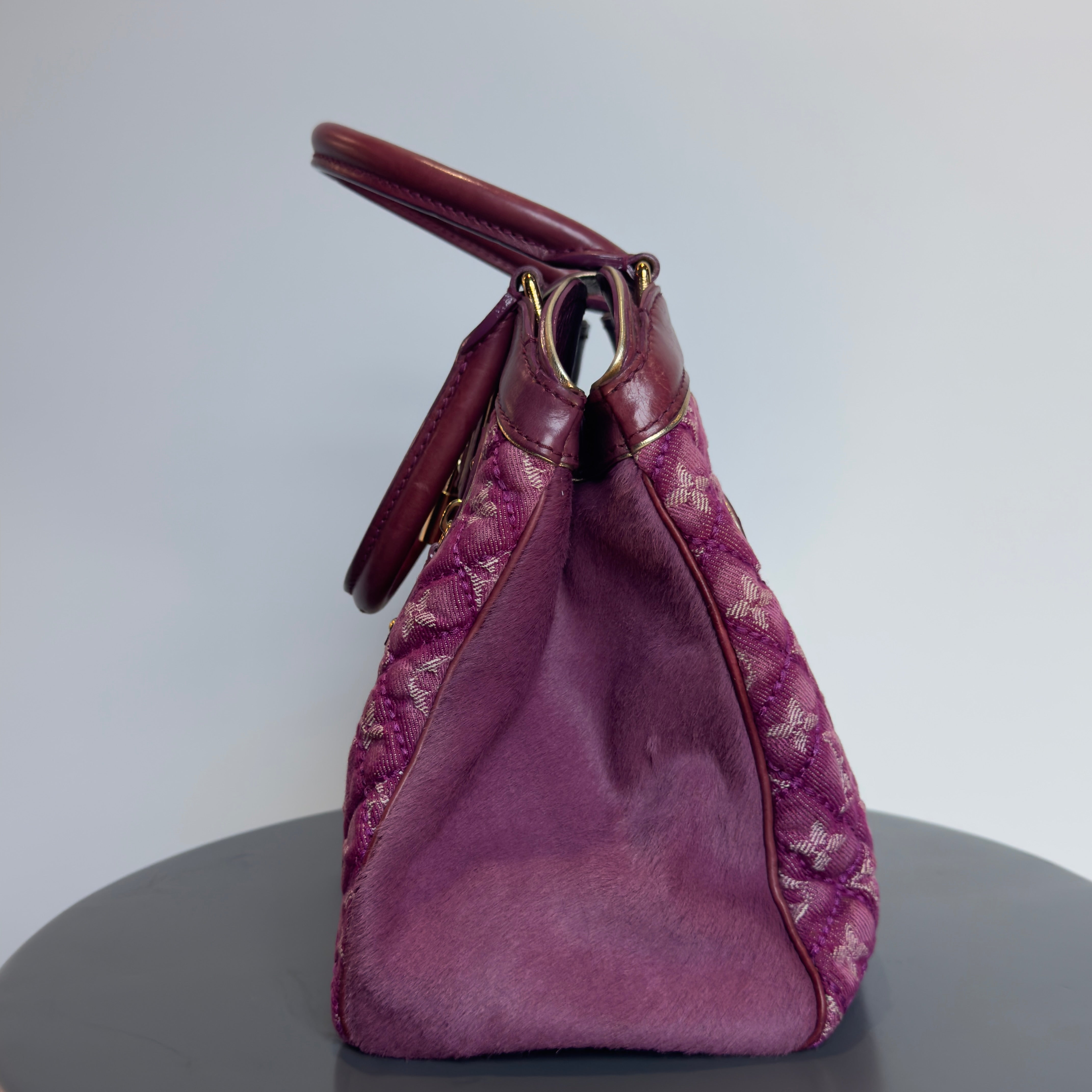 Limited Edition Louis Vuitton Pink Denim Linda Bag