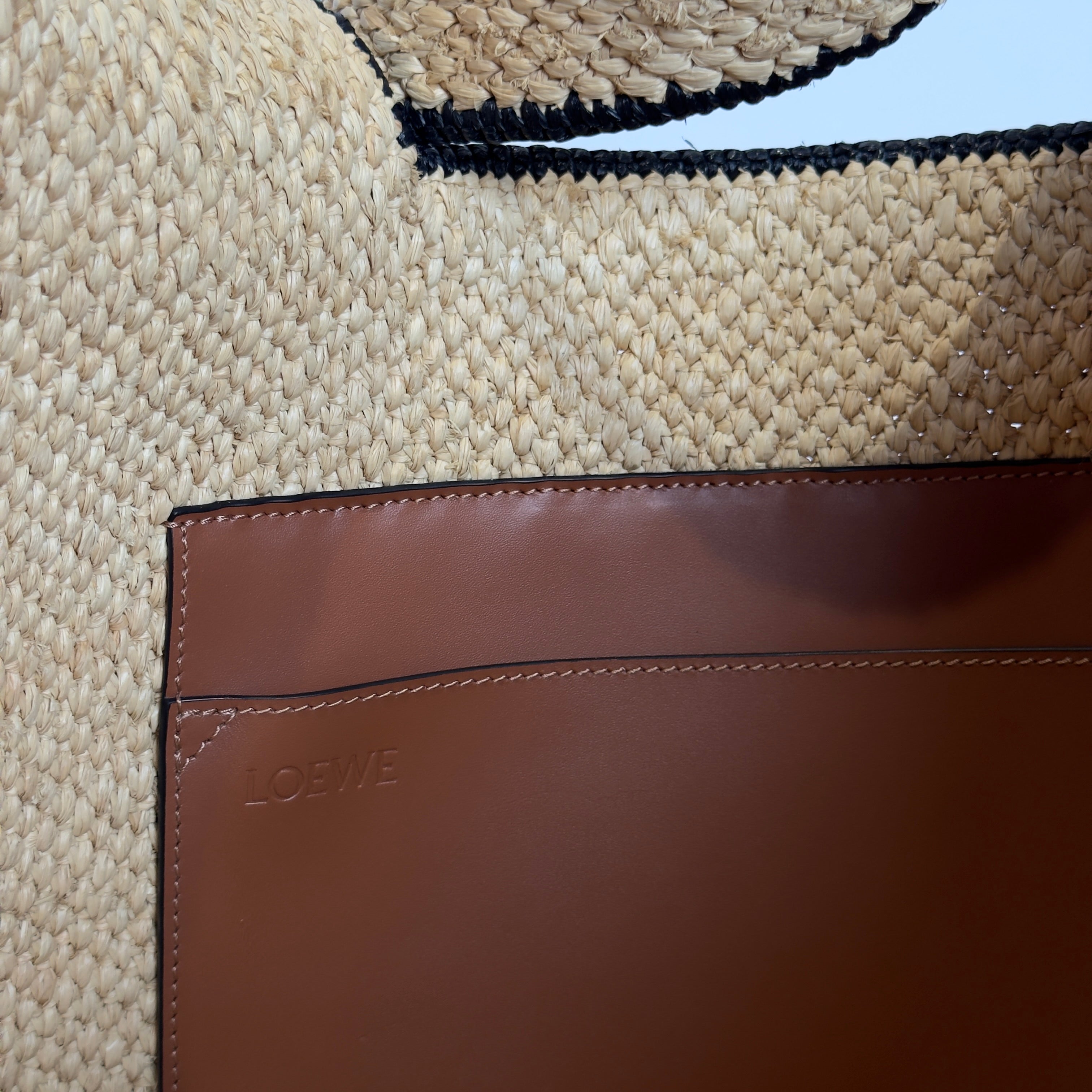 Loewe Paulas Ibiza Large Raffia Tote Bag
