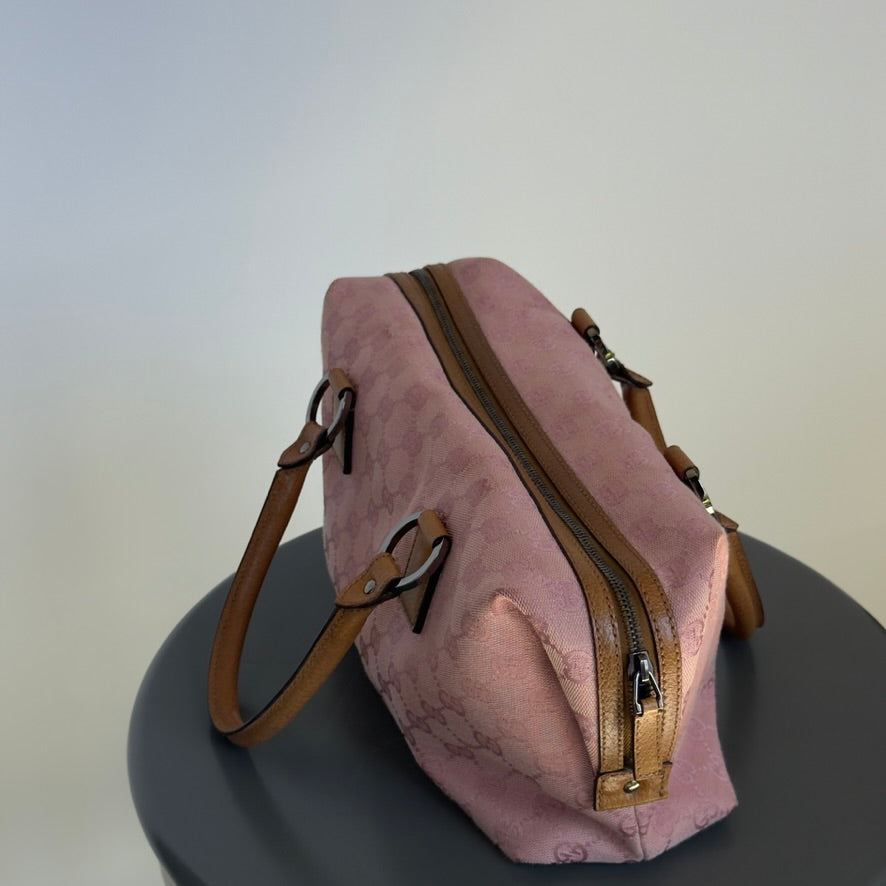 Gucci Canvas Boston Bag - Queen May