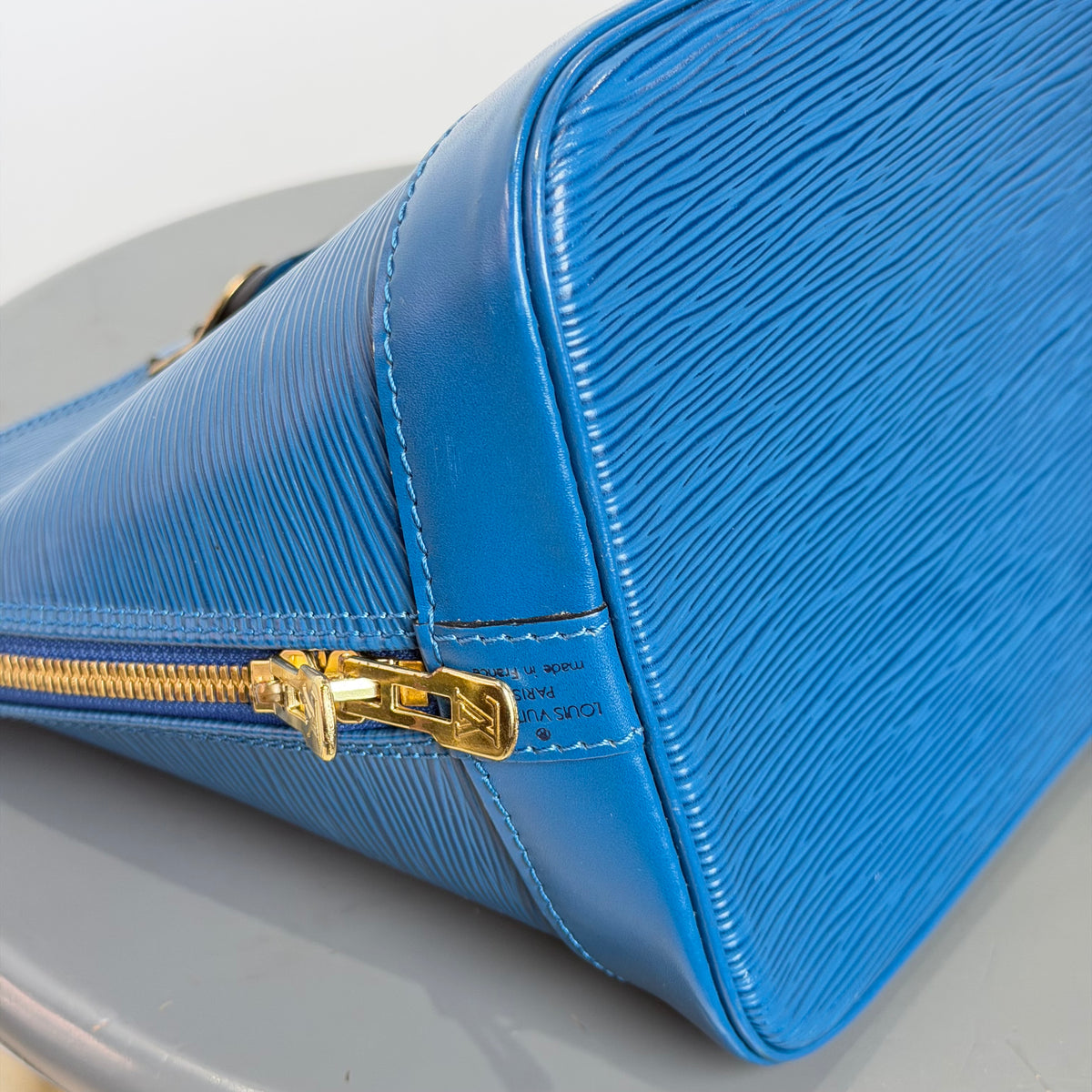 Louis Vuitton Blue Epi Leather Alma Pm - Queen May