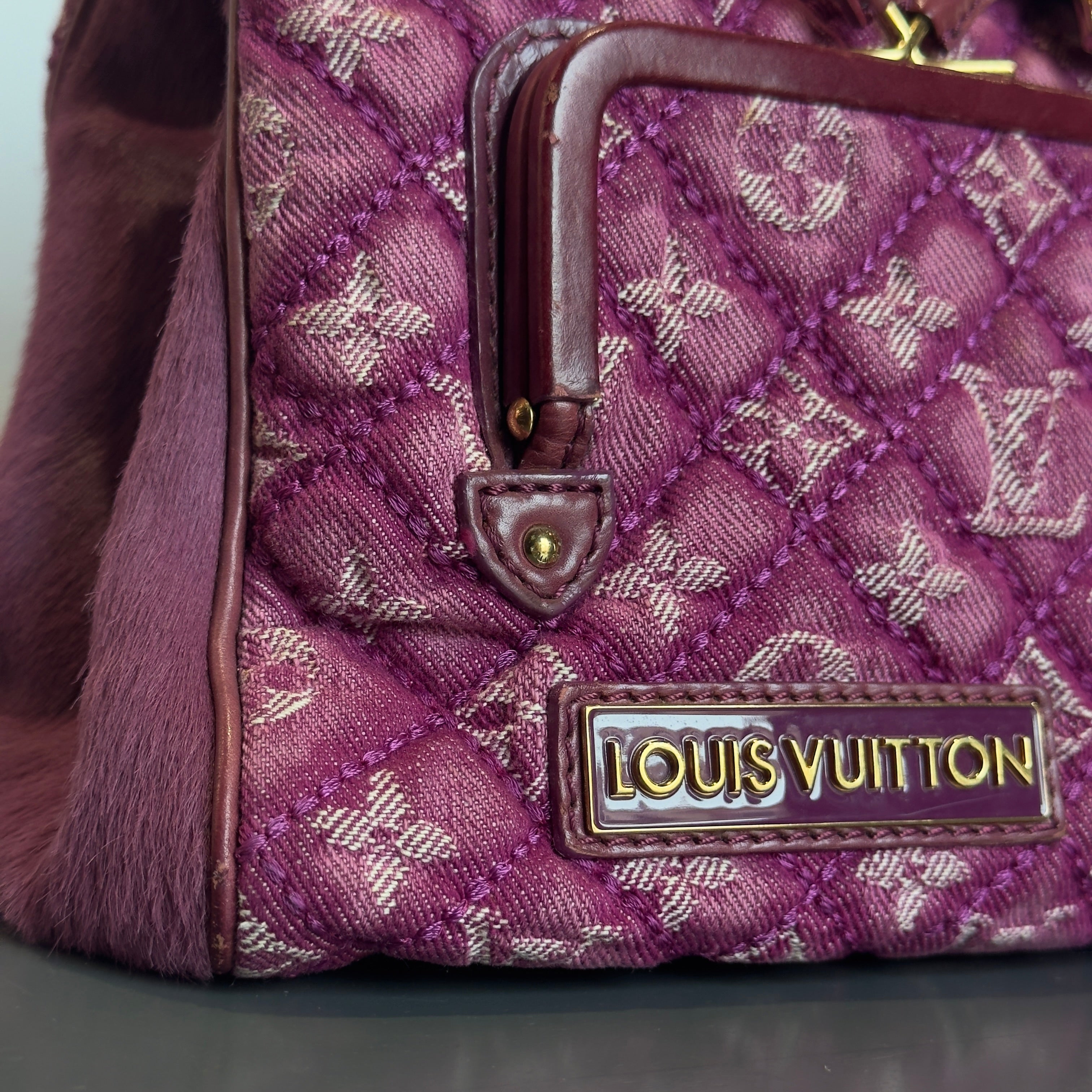 Limited Edition Louis Vuitton Pink Denim Linda Bag