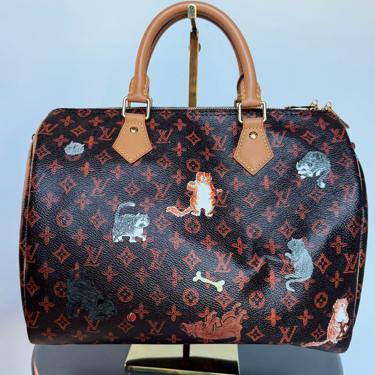 Limited Edition Louis Vuitton x Grace Coddington Catogram Speedy Bandouliere 30 - Queen May