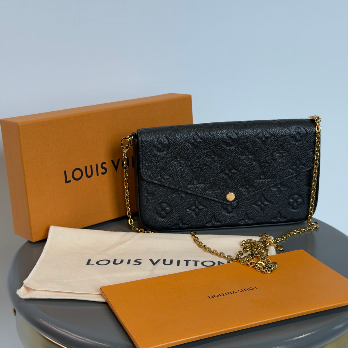Louis Vuitton Felicie Empreinte Black Pochette