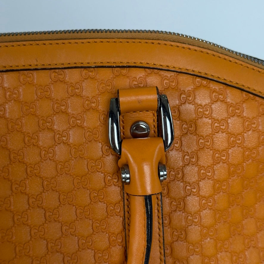 Gucci Soft Micro Guccissima Dome Satchel - Queen May