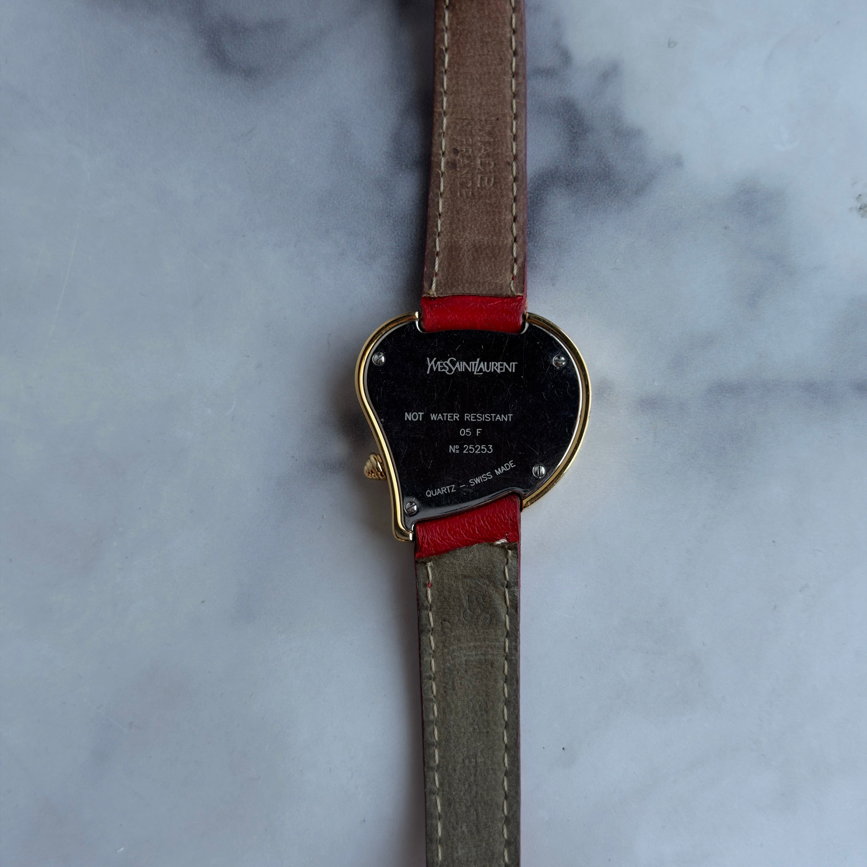 Vintage Yves Saint Laurent Heart Watch