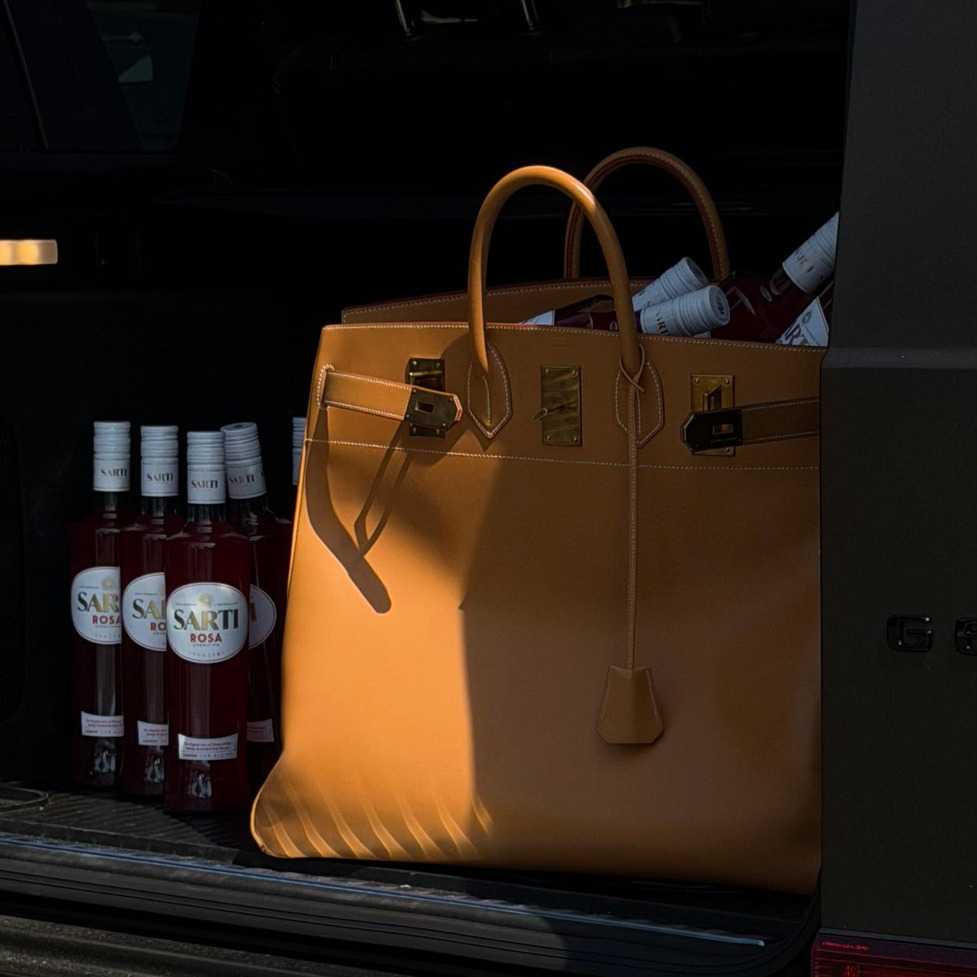 Hermes Haut A Courroies HAC 50 Birkin Vache Nautural Gold Hardware 1998