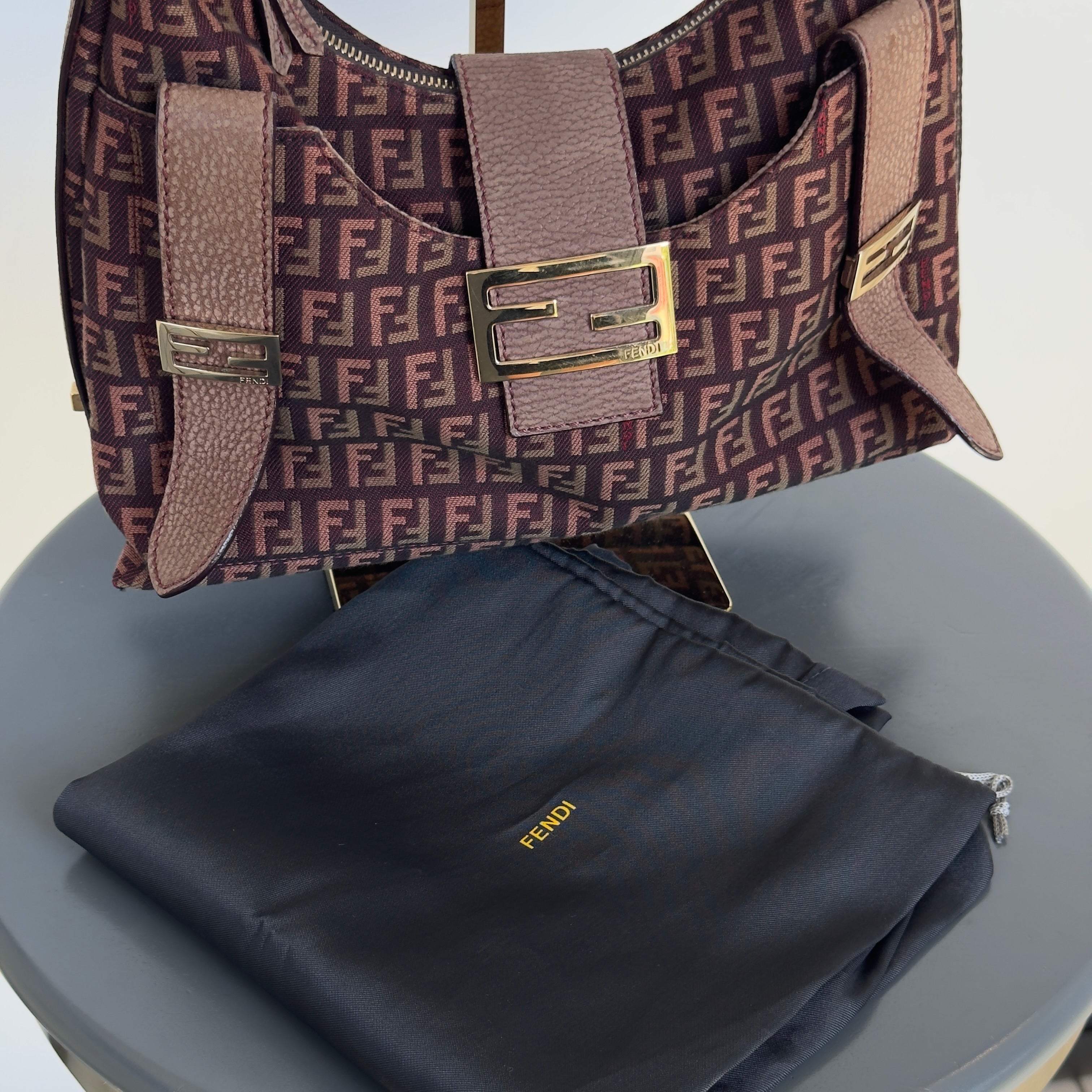Fendi Zucchino Hobo Bag - Queen May