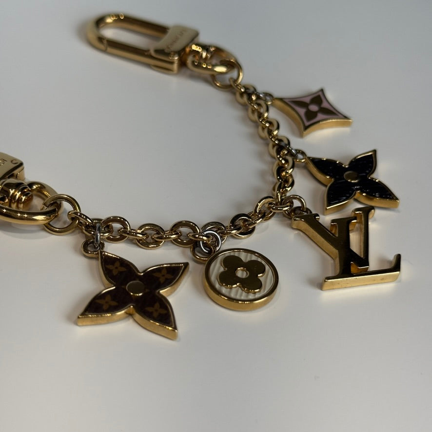 Louis Vuitton Fleur De Monogram Chain Bag/Phone Charm - Queen May