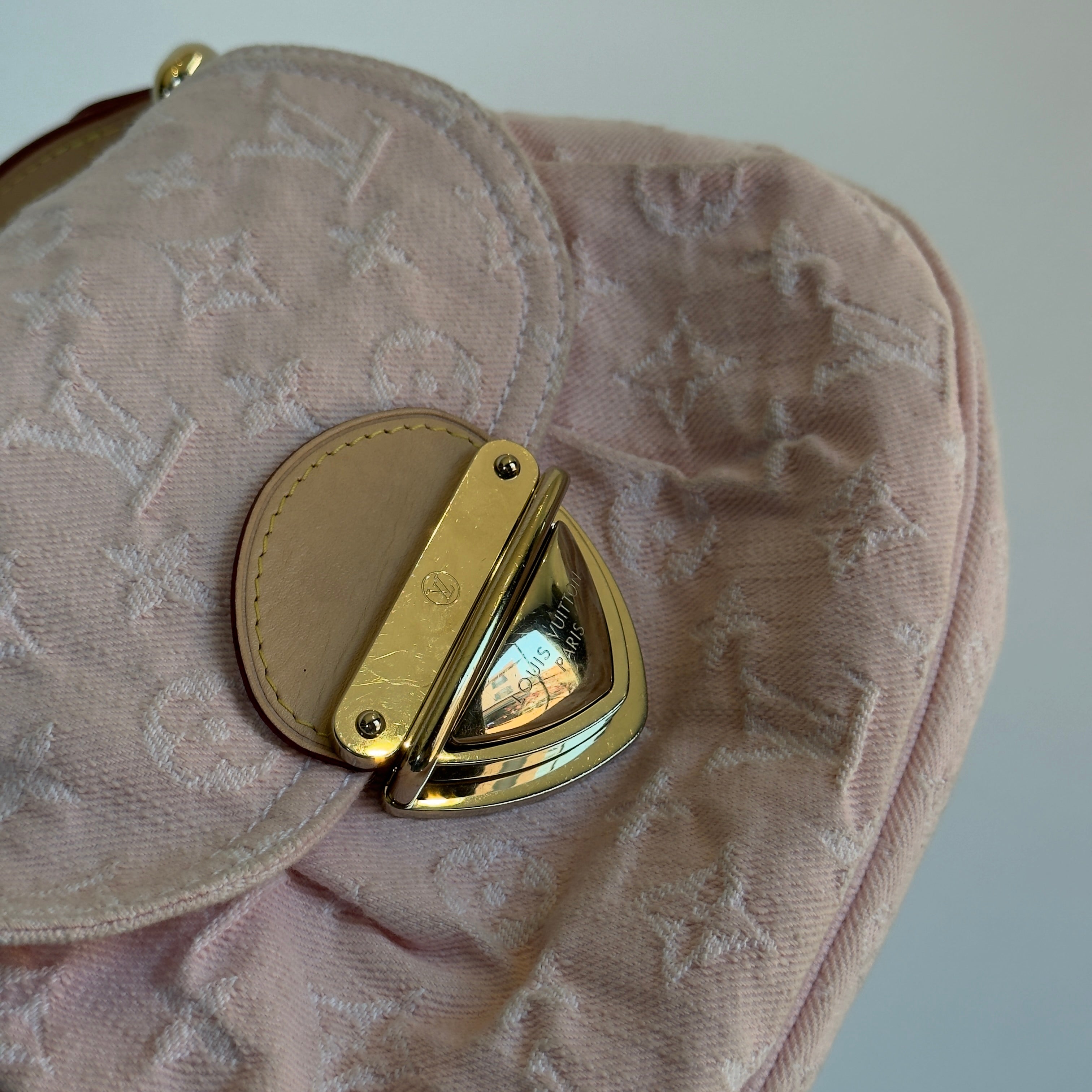 Louis Vuitton Pink Sunset Denim Monogram Bag - Queen May