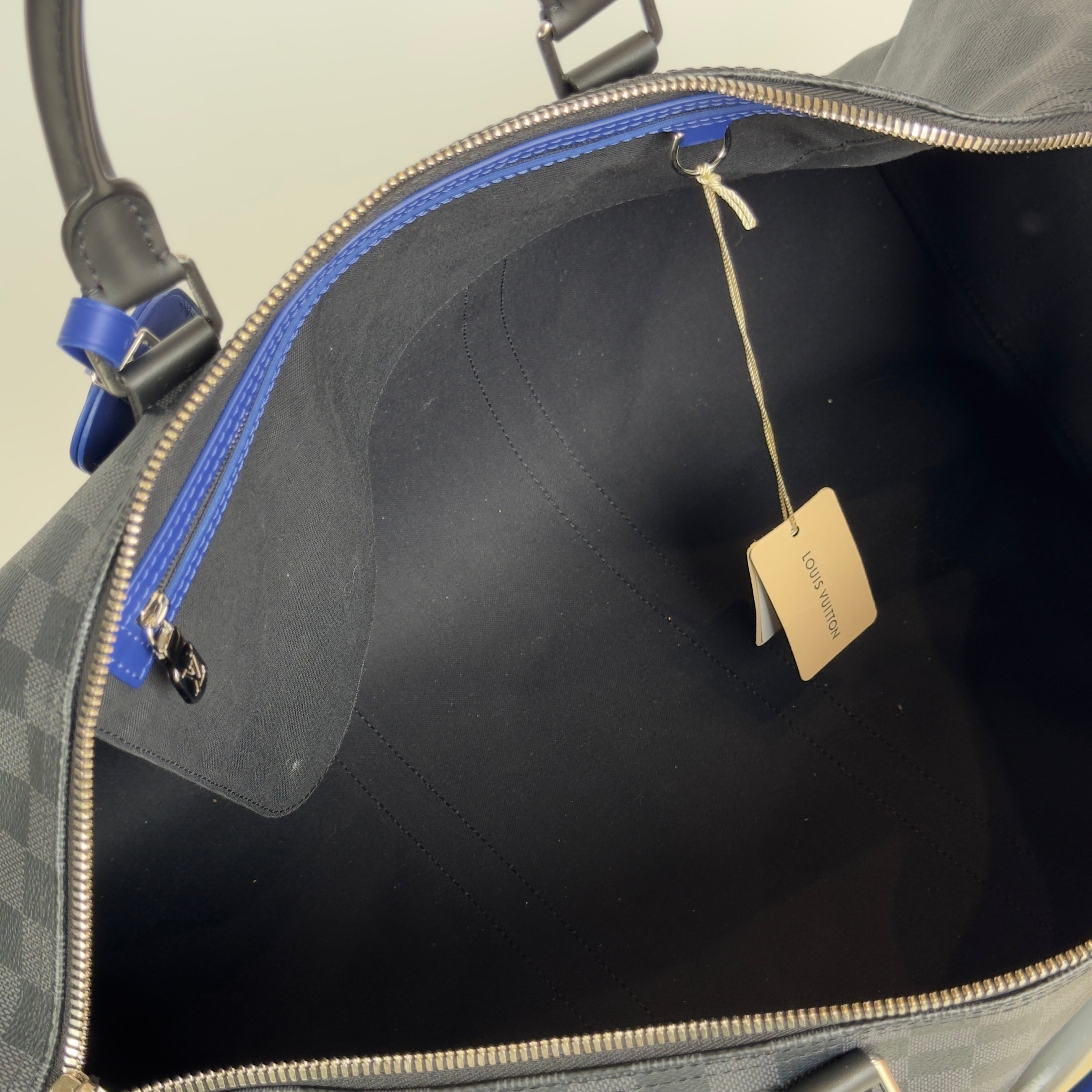Louis Vuitton Keepall Bandouliere 50 Damier Graphite Indigo - Queen May
