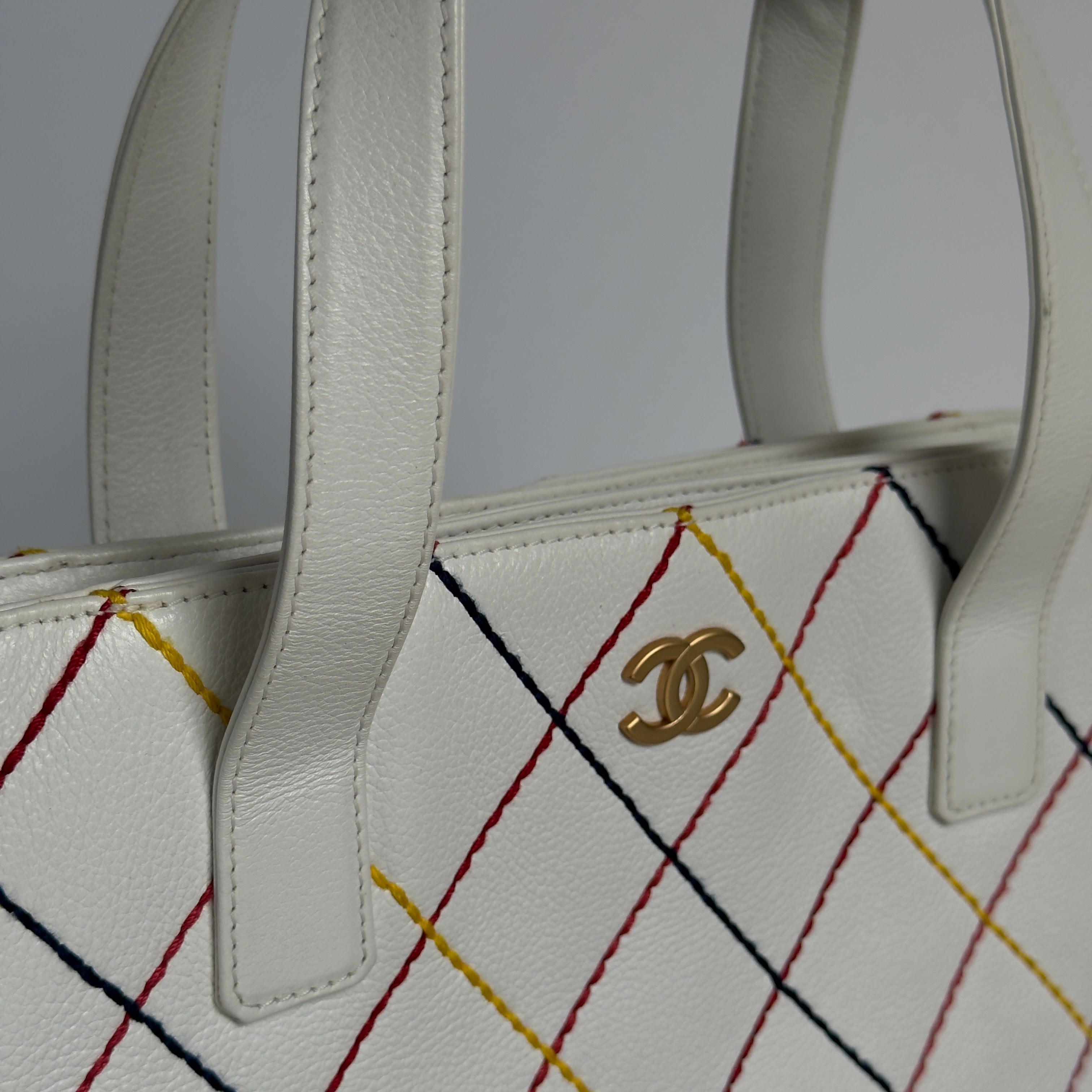 Chanel Small Surpique Tote Multicolor