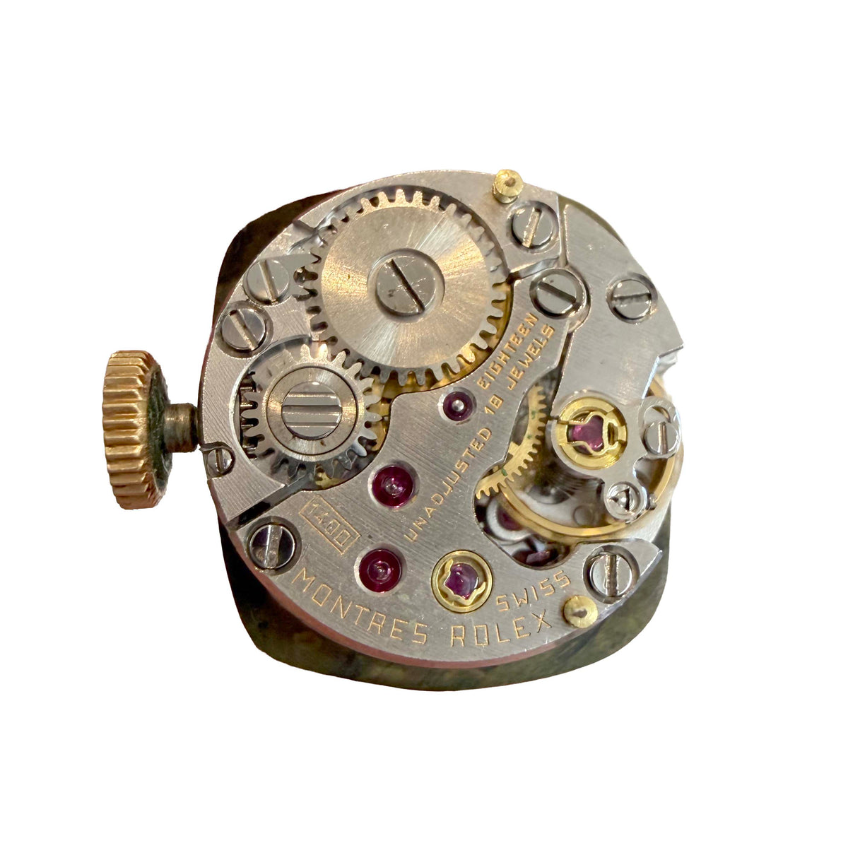 Rolex Vintage 1970’s 14K Yellow Gold Mechanical Cocktail Diamond Bezel Ladies Watch Model 8286