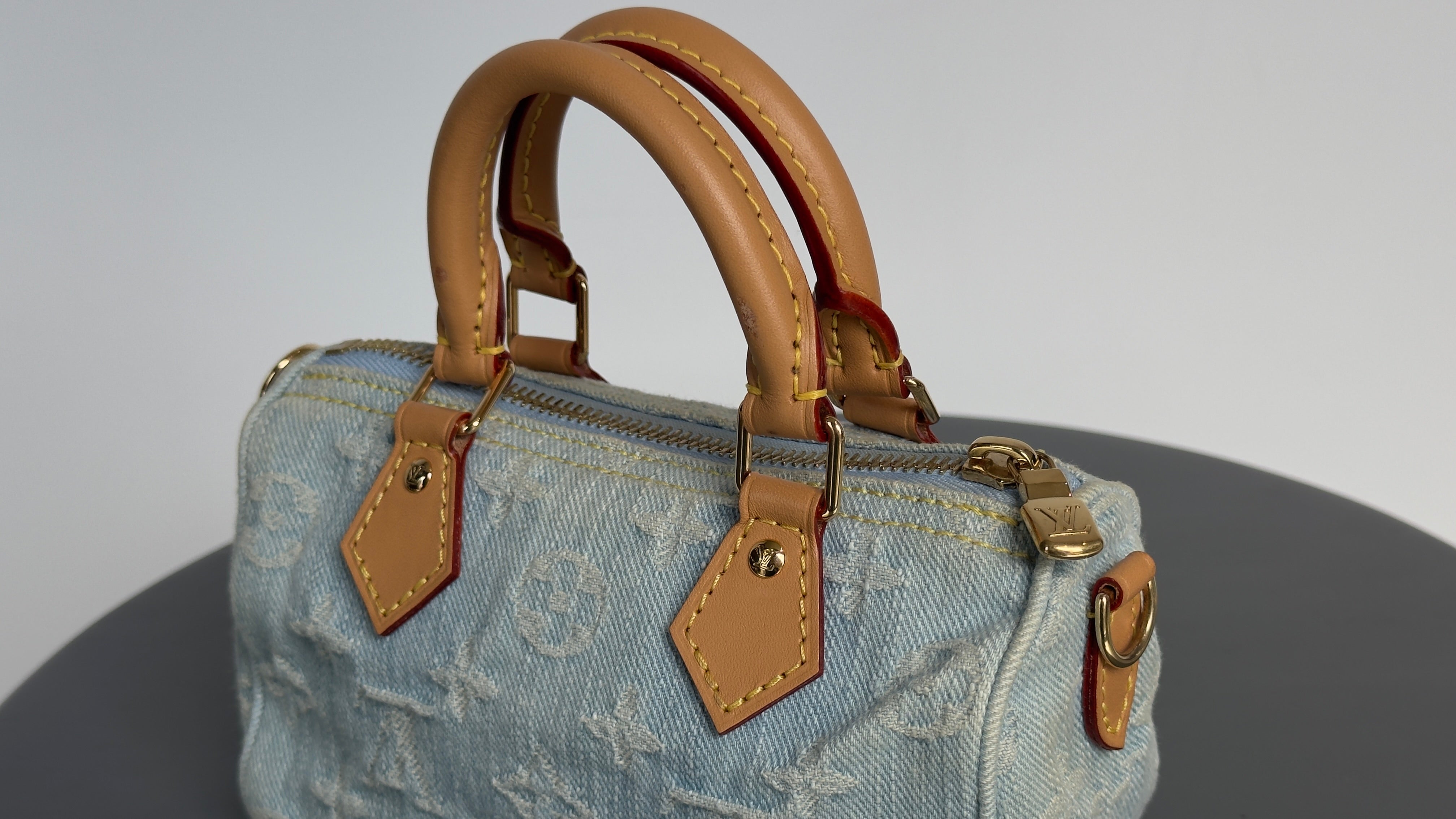 Louis Vuitton Denim Monogram Speedy Nano