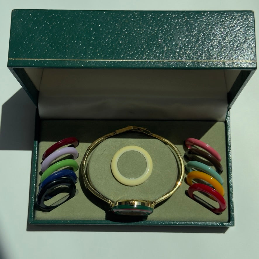 Vintage Gucci Interchangeable Bezel Watch - Queen May