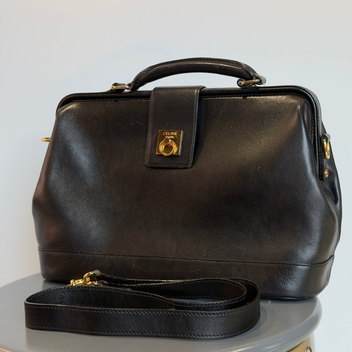 Vintage Celine Doctor Bag With Extra Strap - Queen May